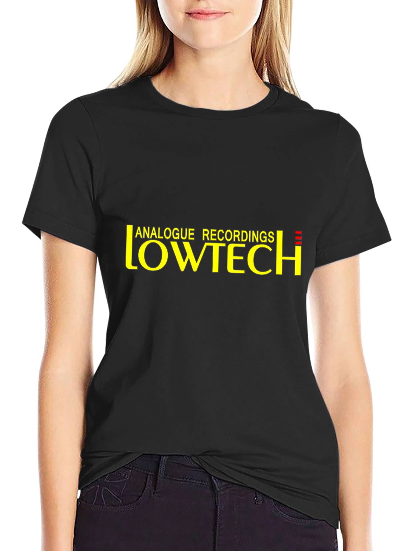 Analogue Recordings Lowtech Black T-Shirt