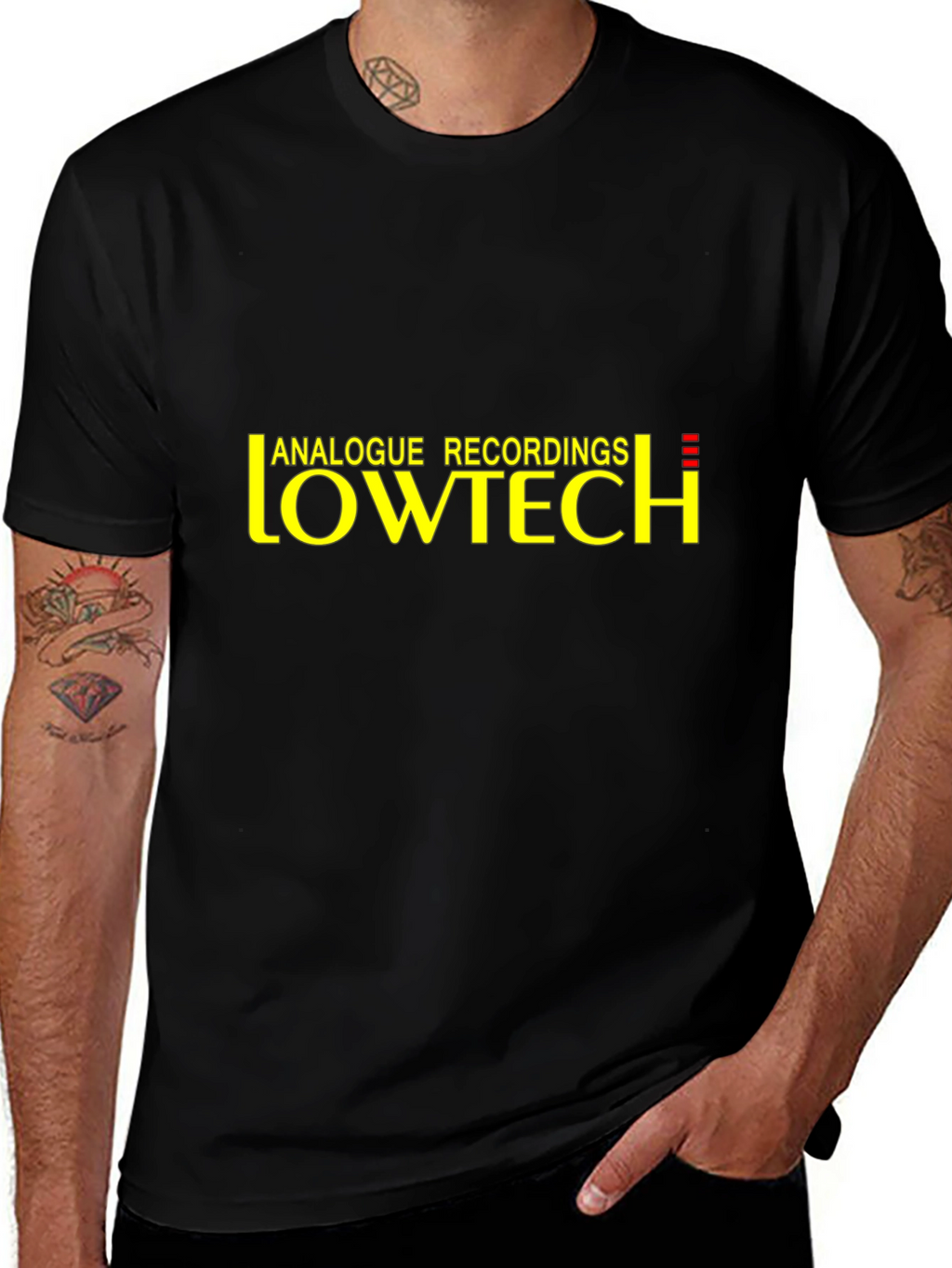 Analogue Recordings Lowtech Black T-Shirt