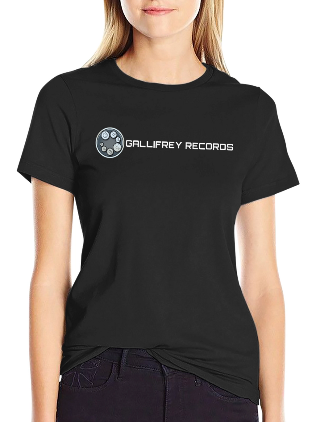 Gallifrey Records Graphic T-Shirt - Black