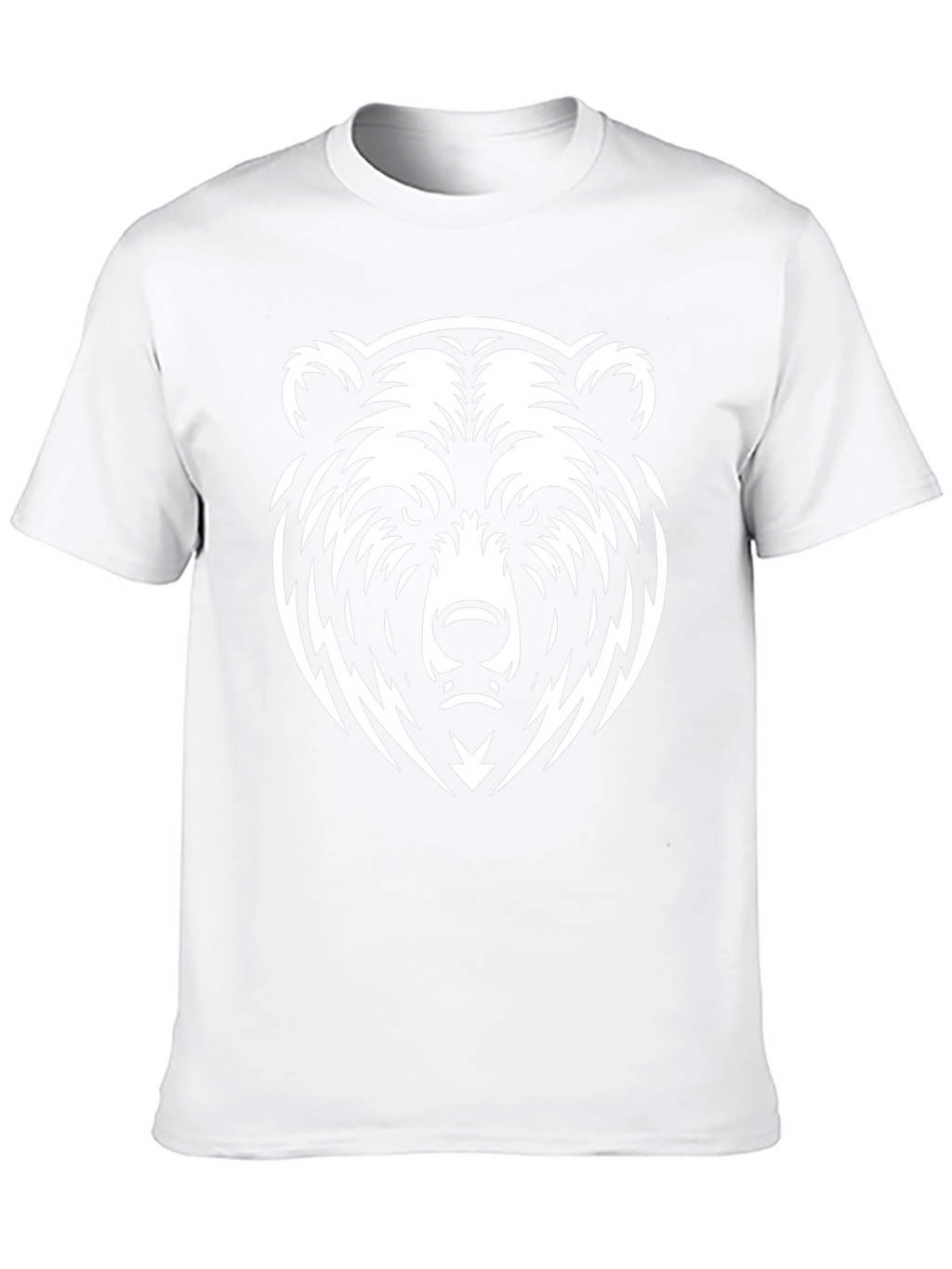 Black T-Shirt with Bold Bear Graphic