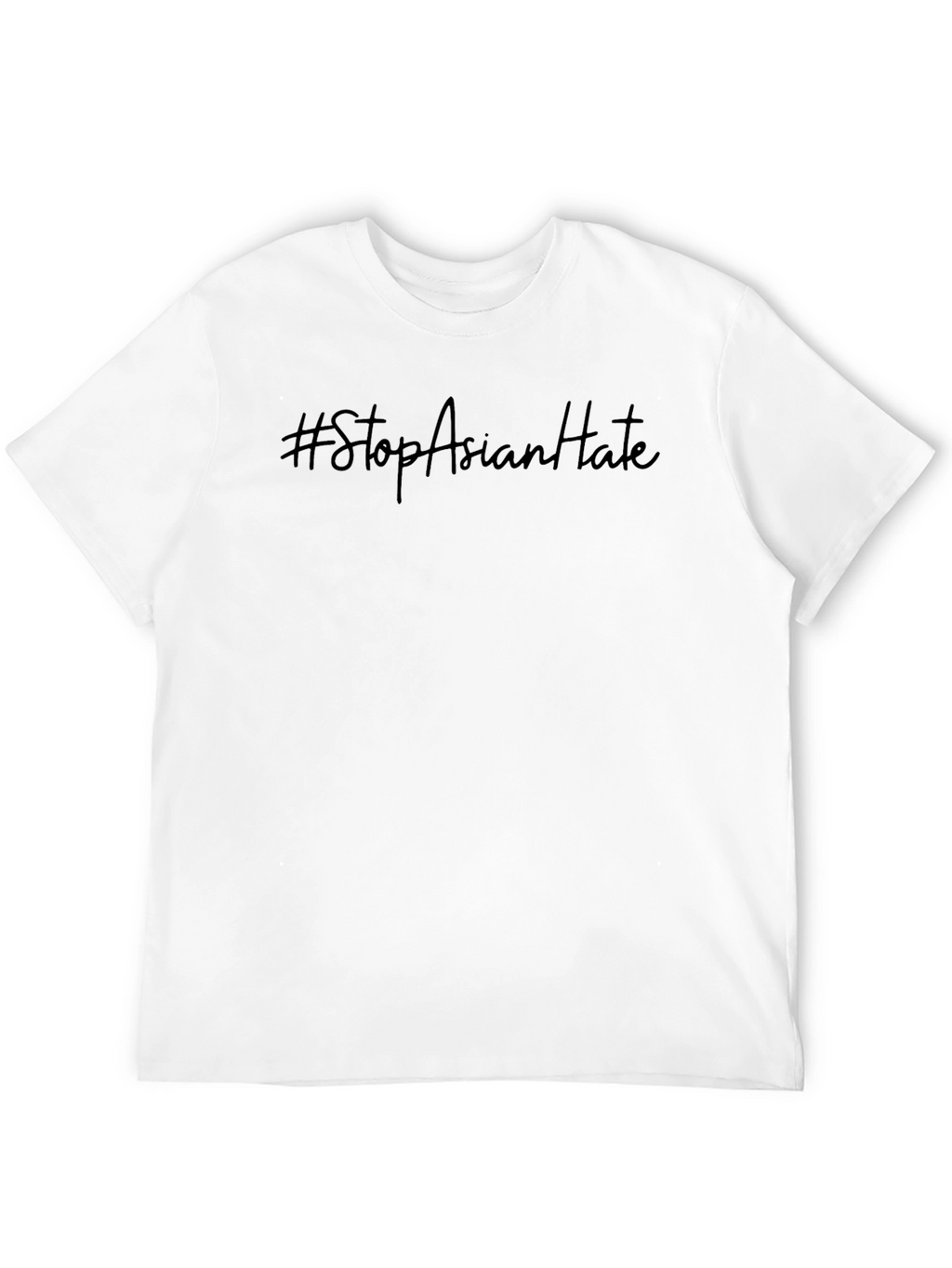 Stop Asian Hate T-Shirt - Black Crew Neck