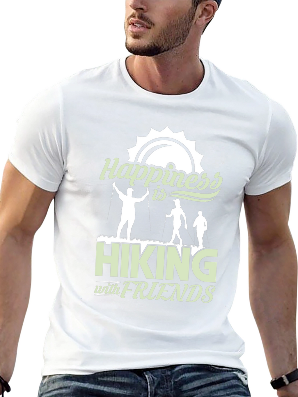 Happiness is Hiking with Friends T-Shirt