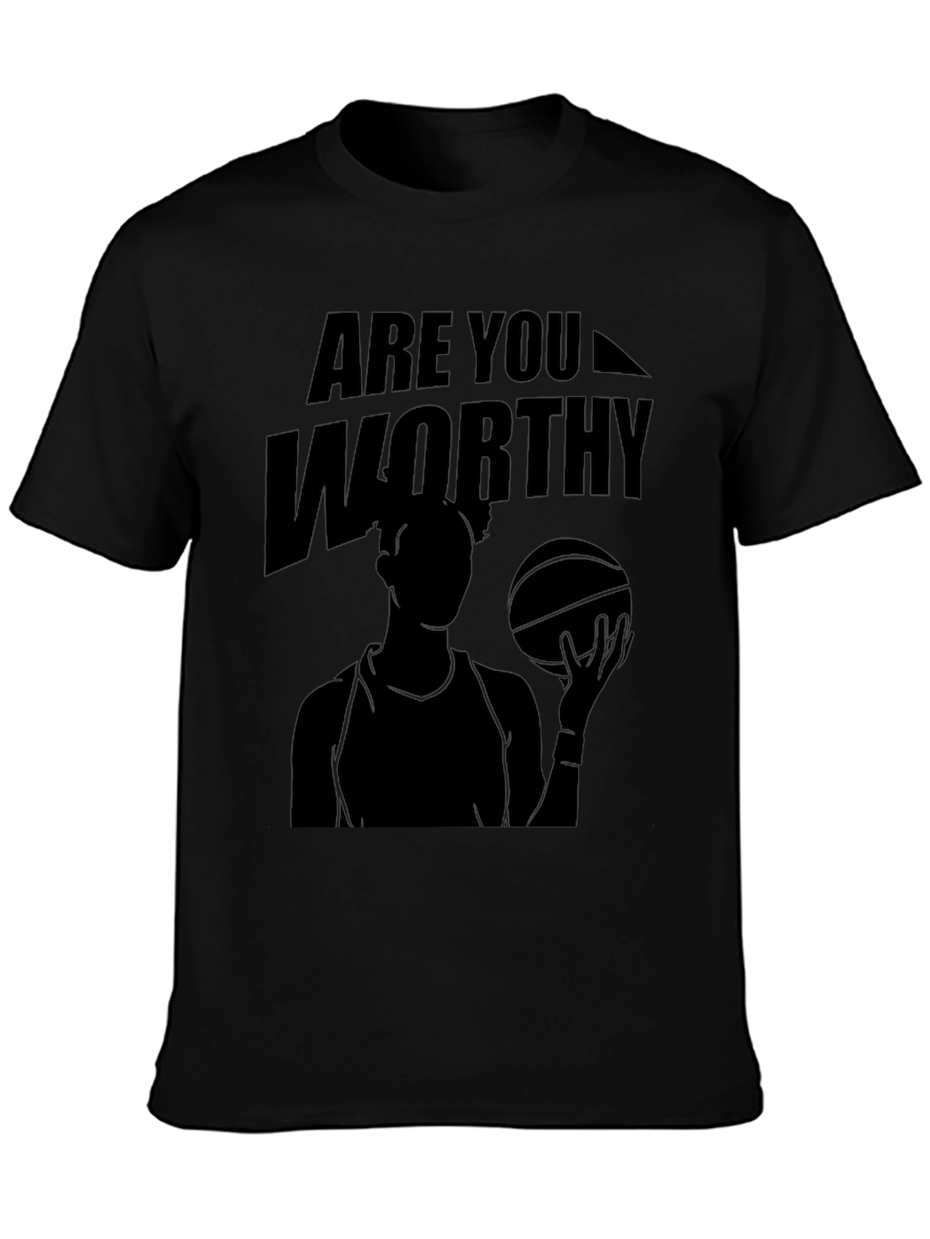 Are You Worthy Black Graphic Tee