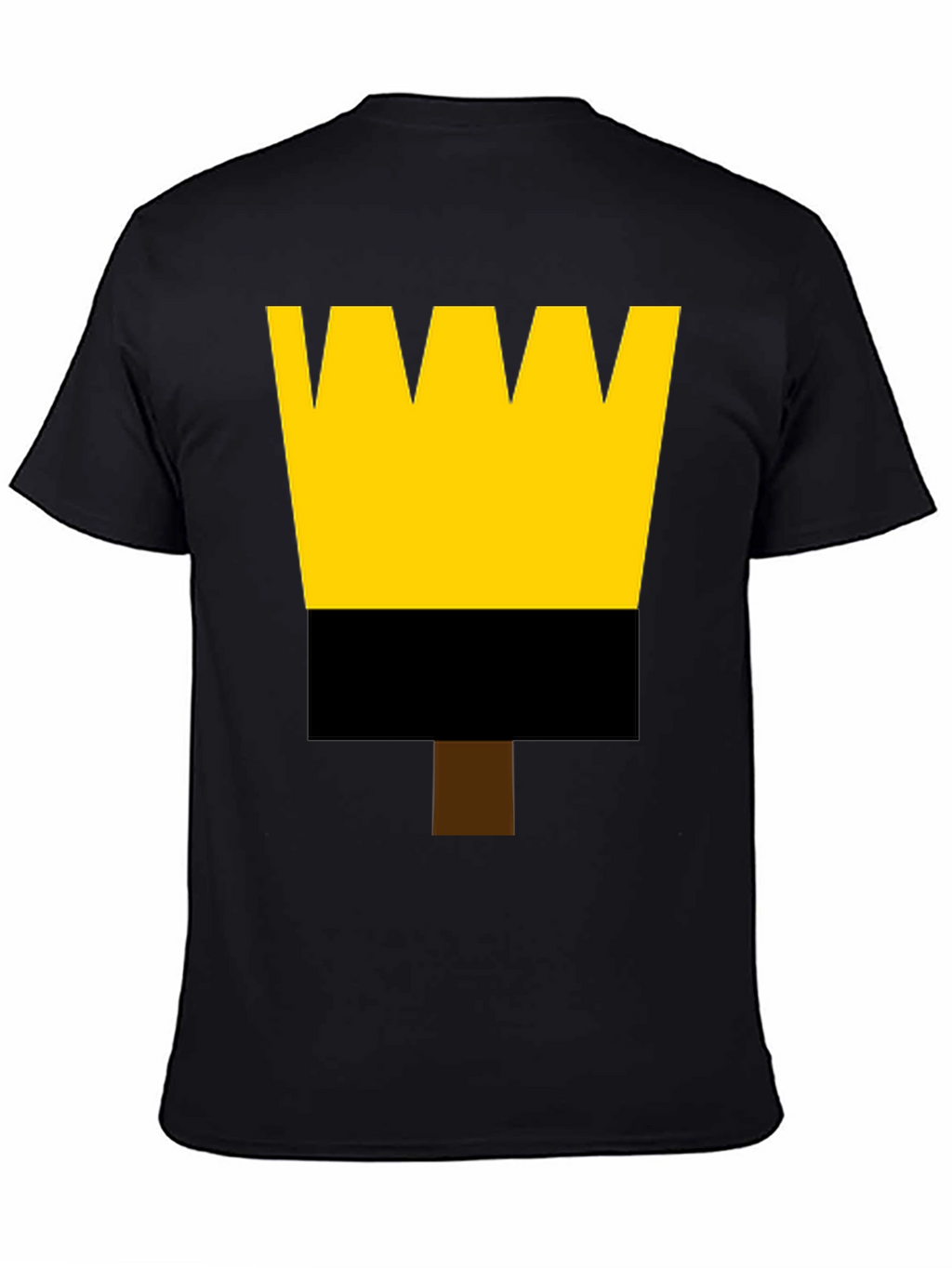 Painters Brush Graphic Tee - Black Cotton Shirt
