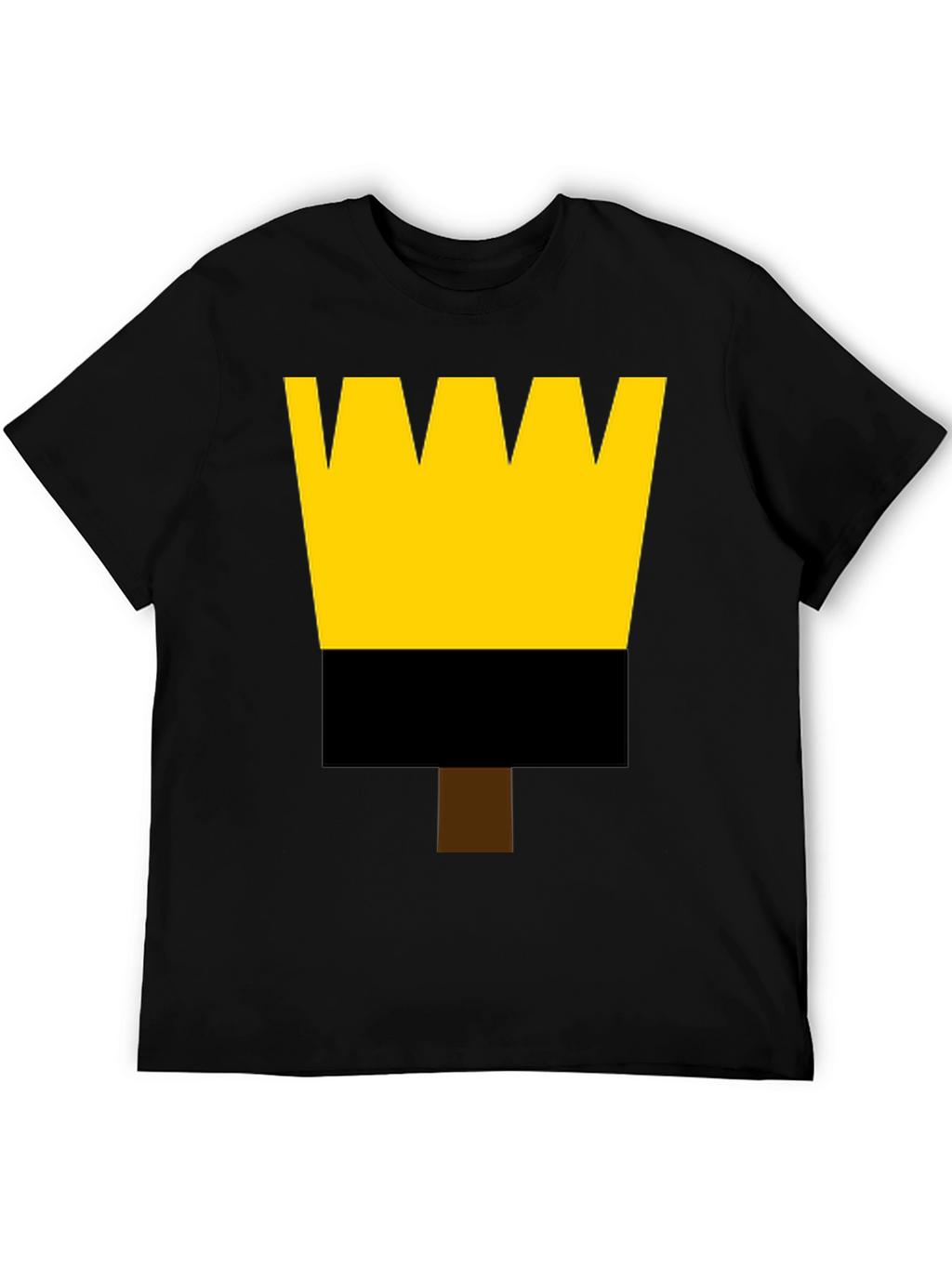 Painters Brush Graphic Tee - Black Cotton Shirt