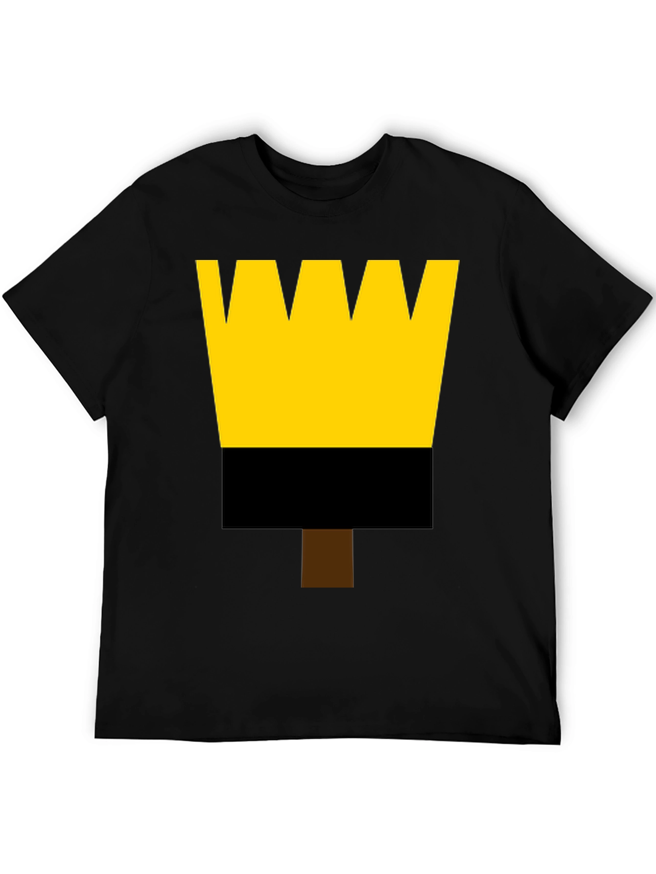 Painters Brush Graphic Tee - Black Cotton Shirt