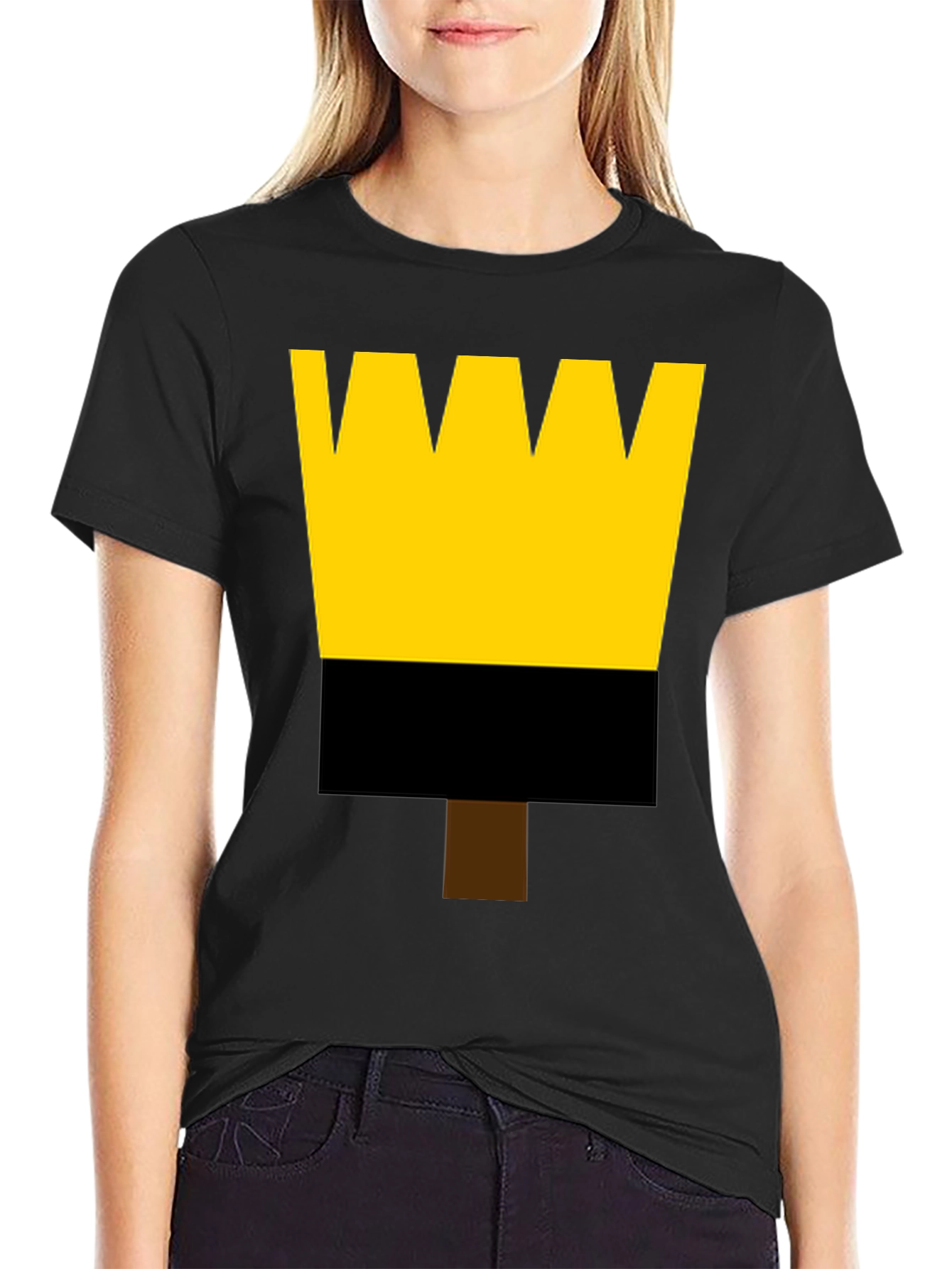 Painters Brush Graphic Tee - Black Cotton Shirt