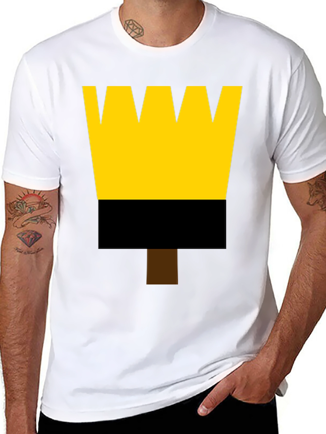 Painters Brush Graphic Tee - Black Cotton Shirt