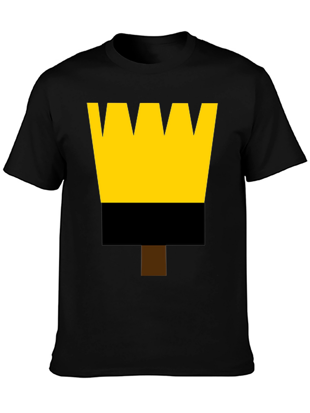 Painters Brush Graphic Tee - Black Cotton Shirt