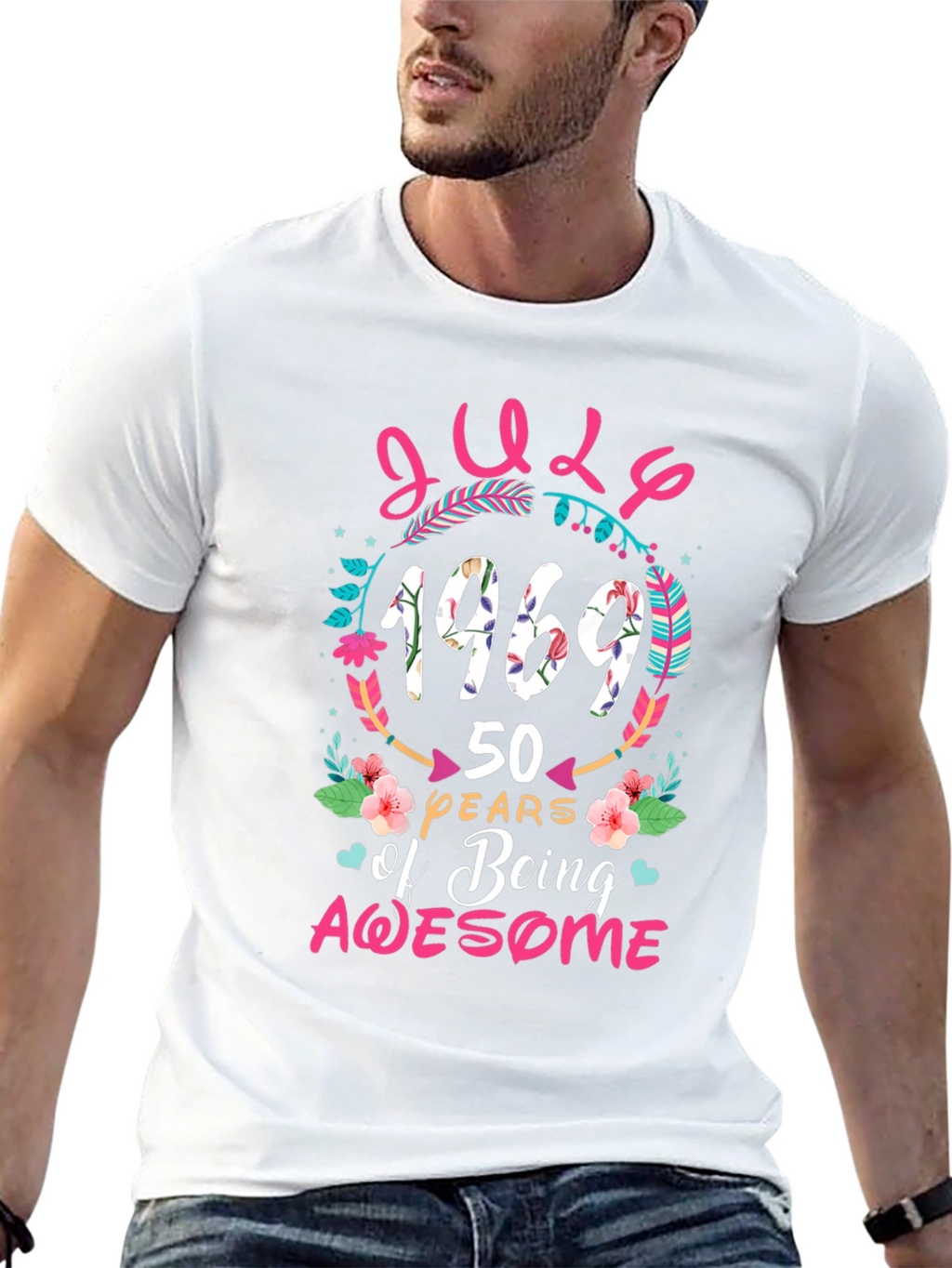 July 1969 50 Years of Being Awesome T-Shirt