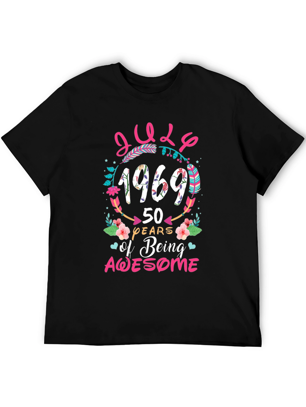 July 1969 50 Years of Being Awesome T-Shirt