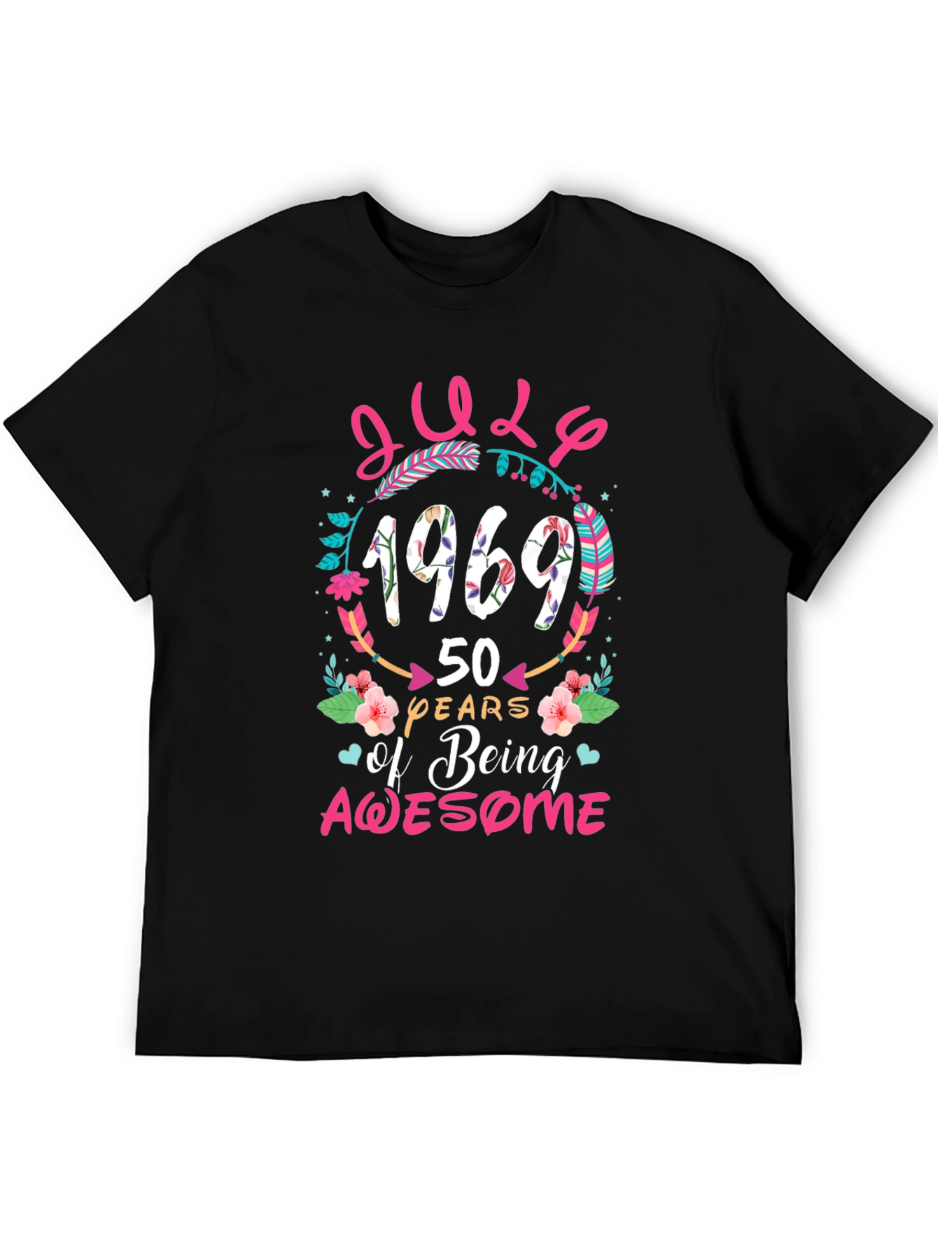 July 1969 50 Years of Being Awesome T-Shirt