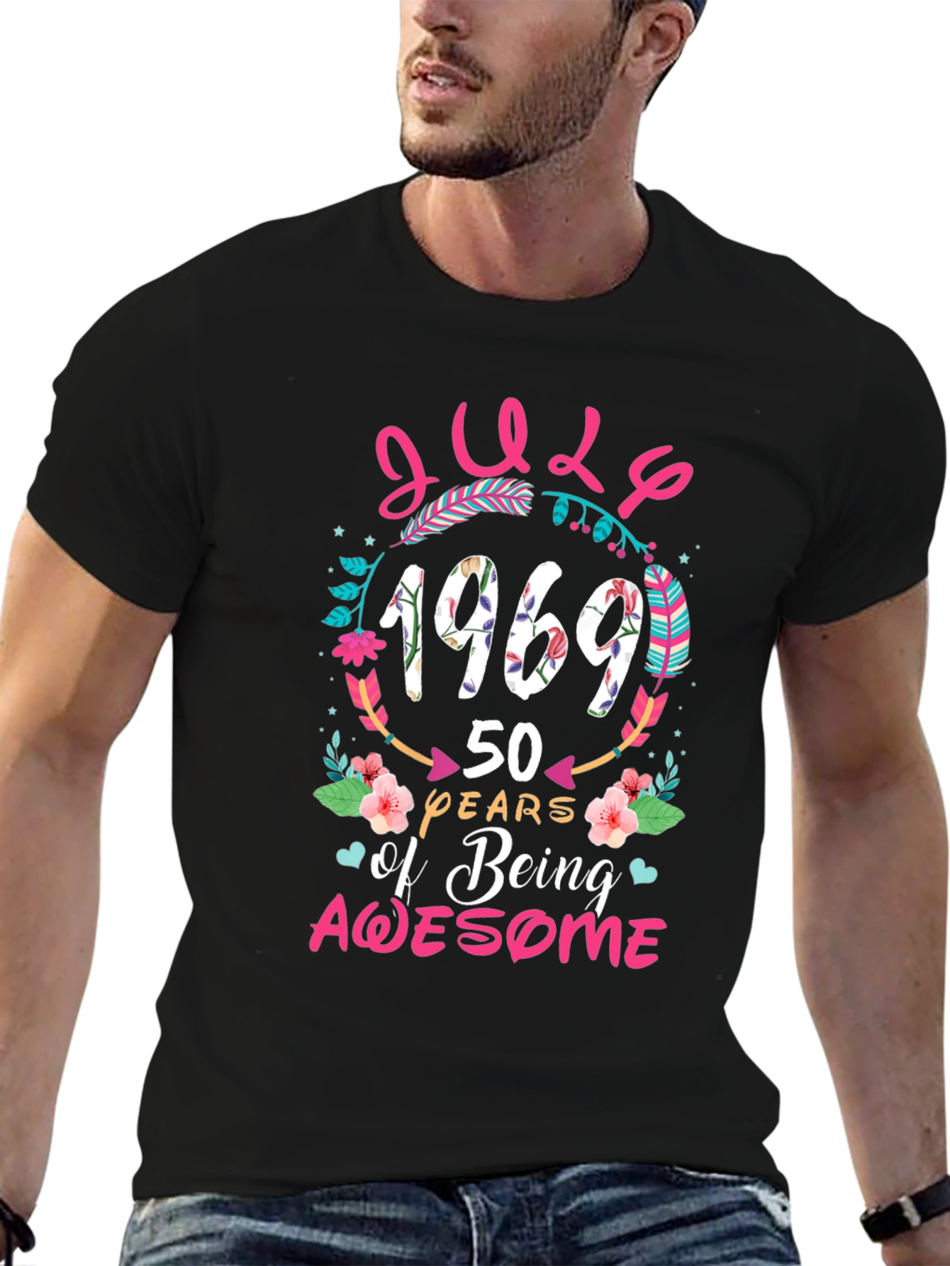July 1969 50 Years of Being Awesome T-Shirt