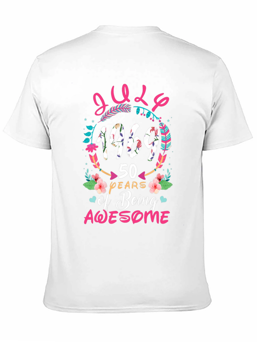 July 1969 50 Years of Being Awesome T-Shirt