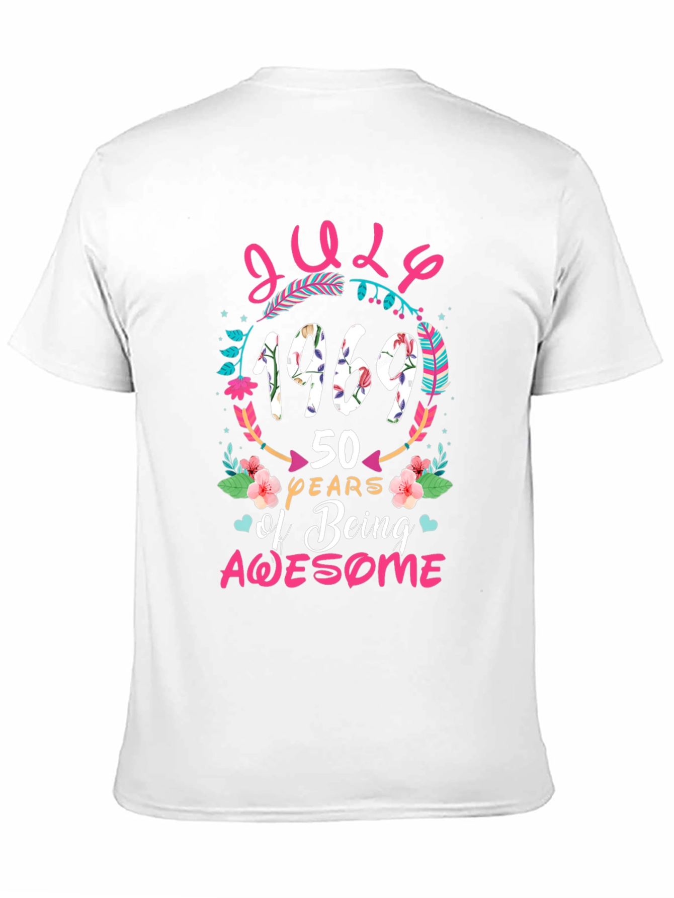 July 1969 50 Years of Being Awesome T-Shirt