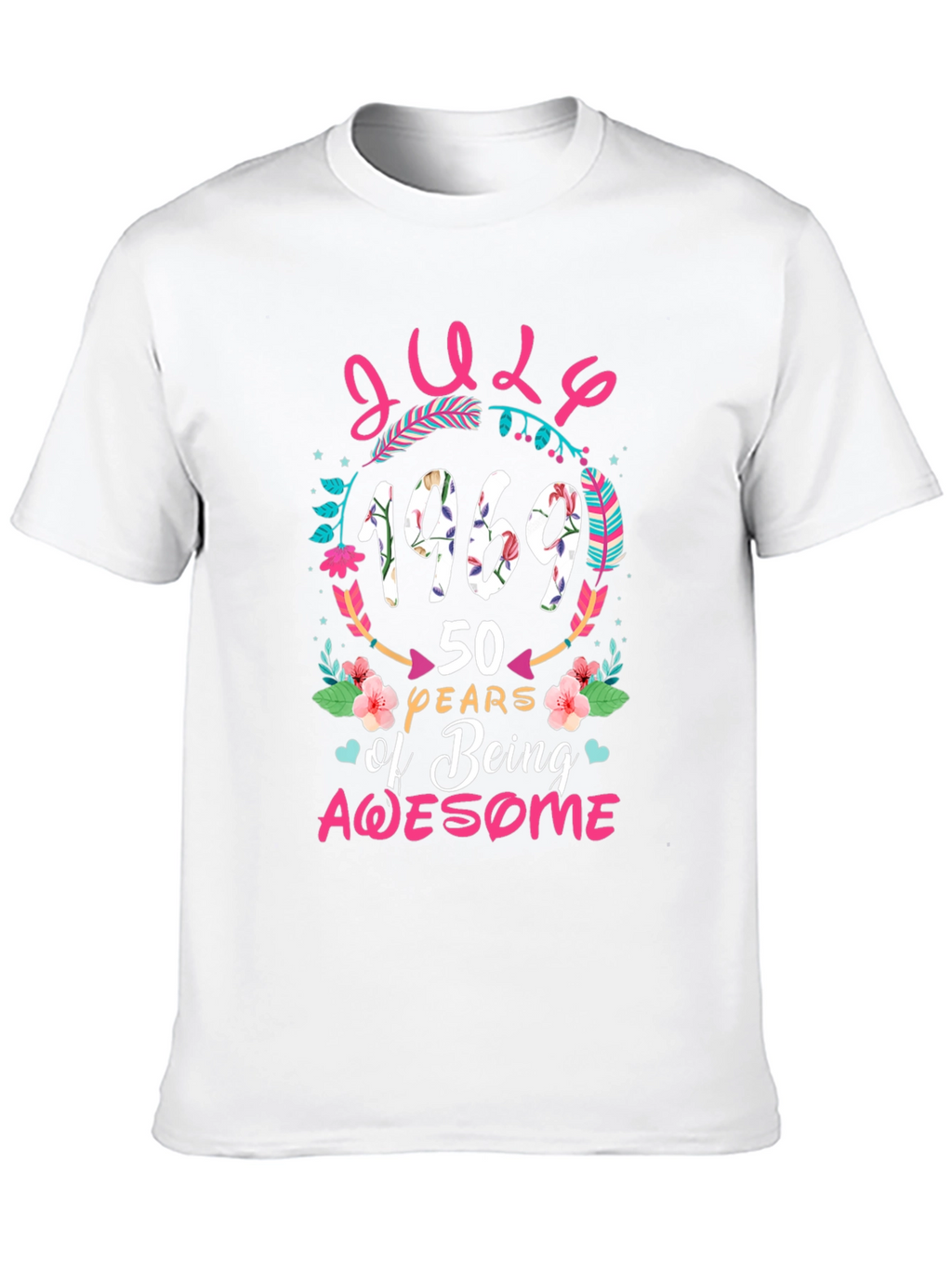 July 1969 50 Years of Being Awesome T-Shirt