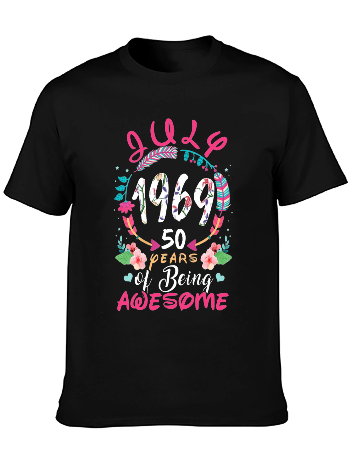 July 1969 50 Years of Being Awesome T-Shirt
