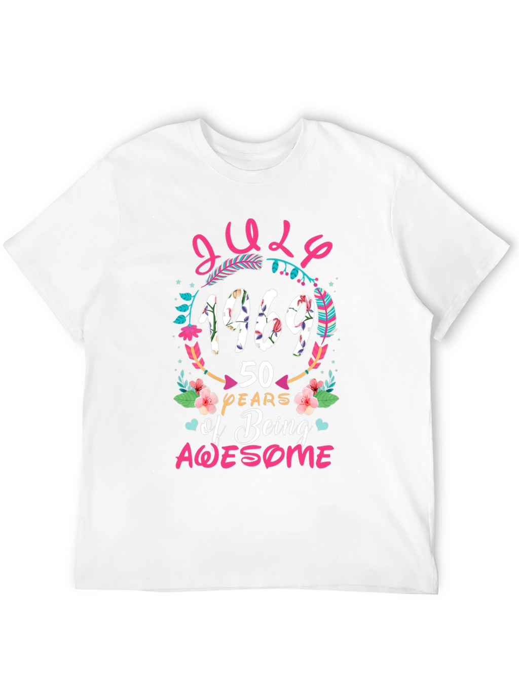 July 1969 50 Years of Being Awesome T-Shirt