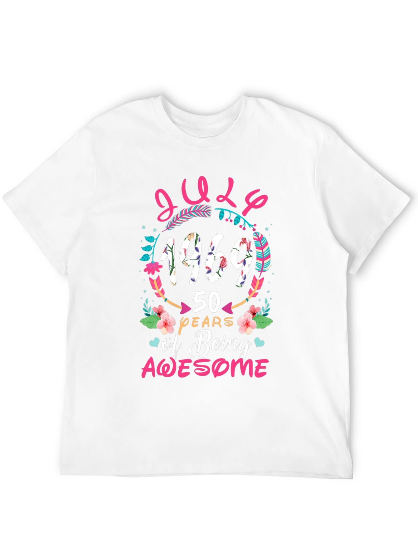 July 1969 50 Years of Being Awesome T-Shirt
