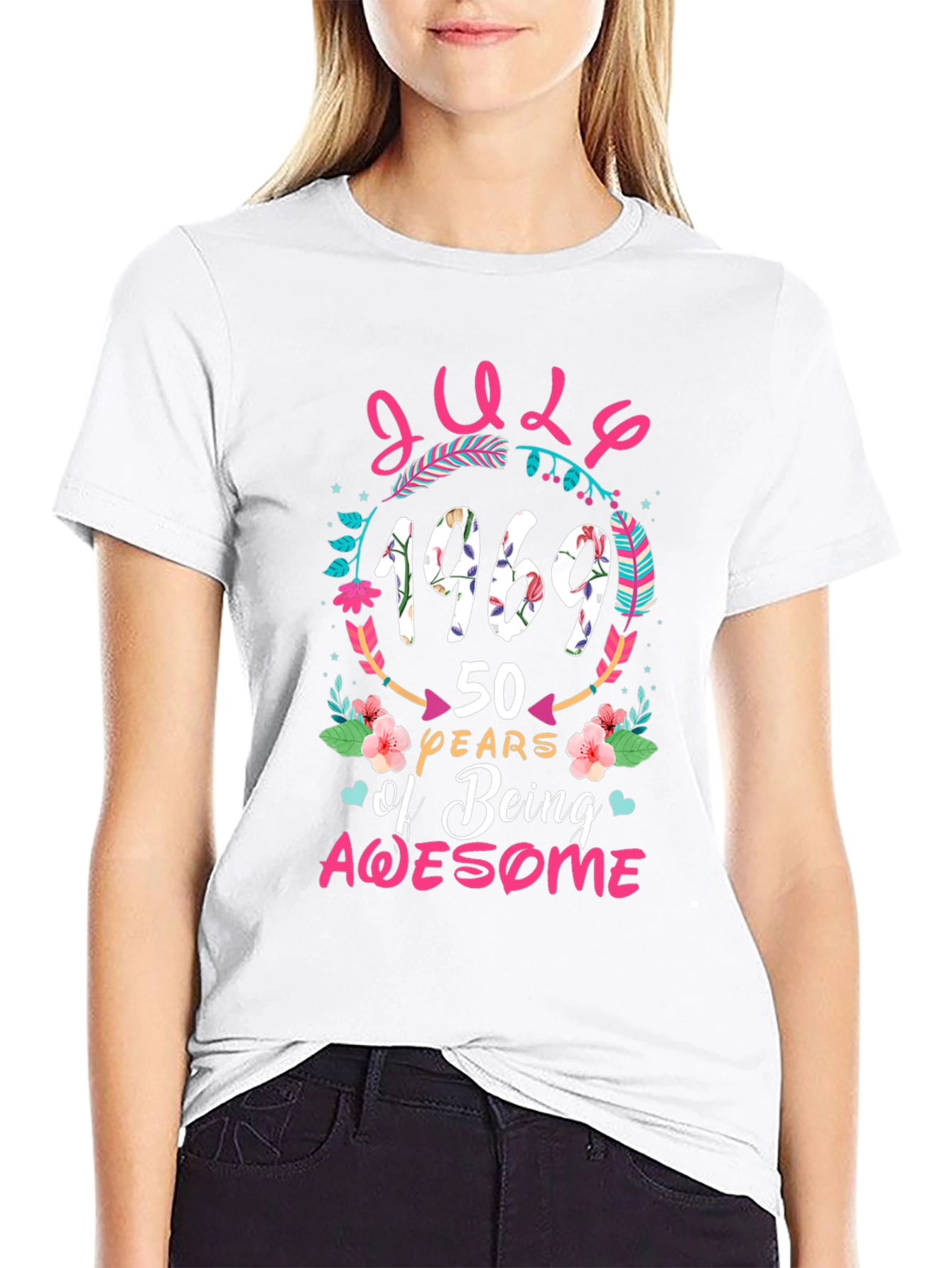 July 1969 50 Years of Being Awesome T-Shirt