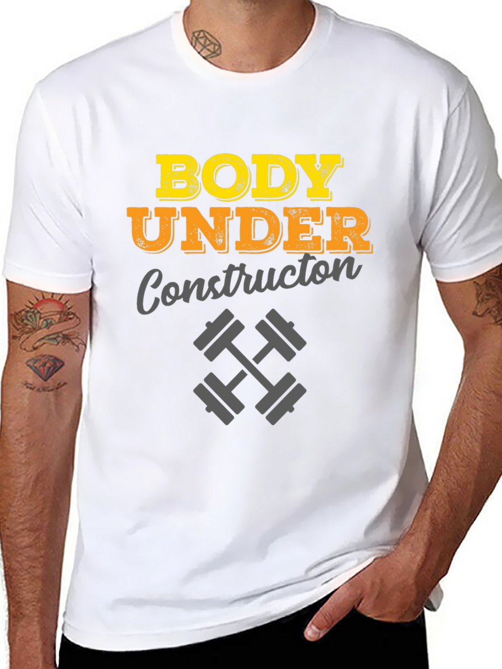 Body Under Construction Mens T-Shirt