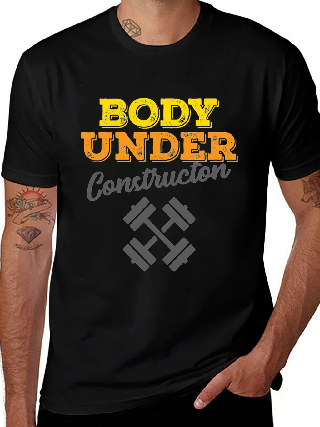 Body Under Construction Mens T-Shirt