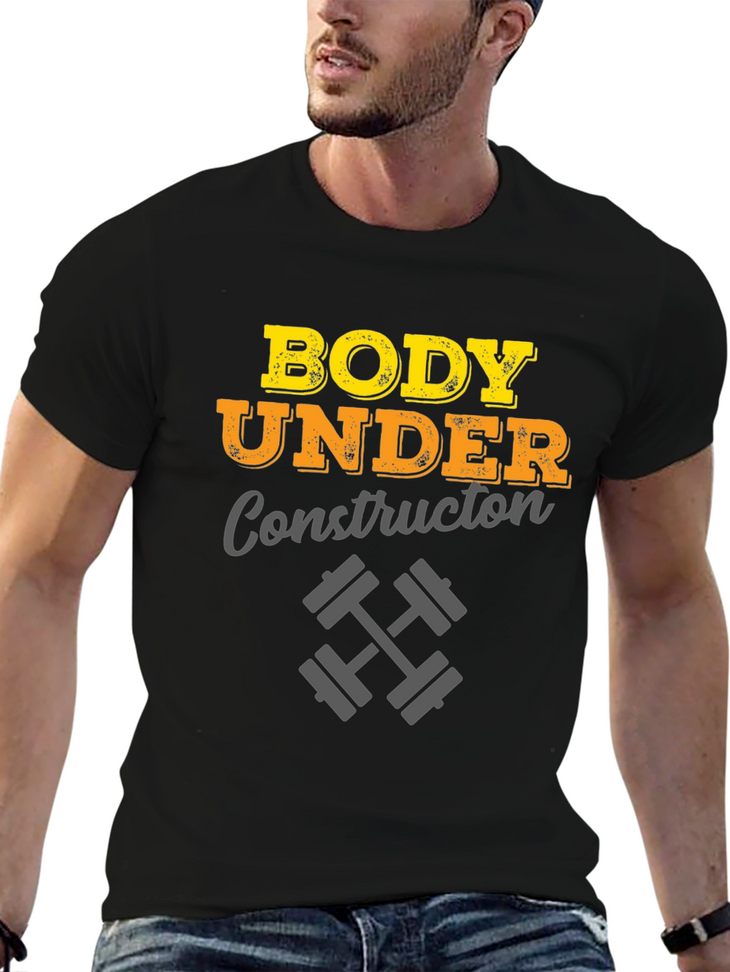 Body Under Construction Mens T-Shirt