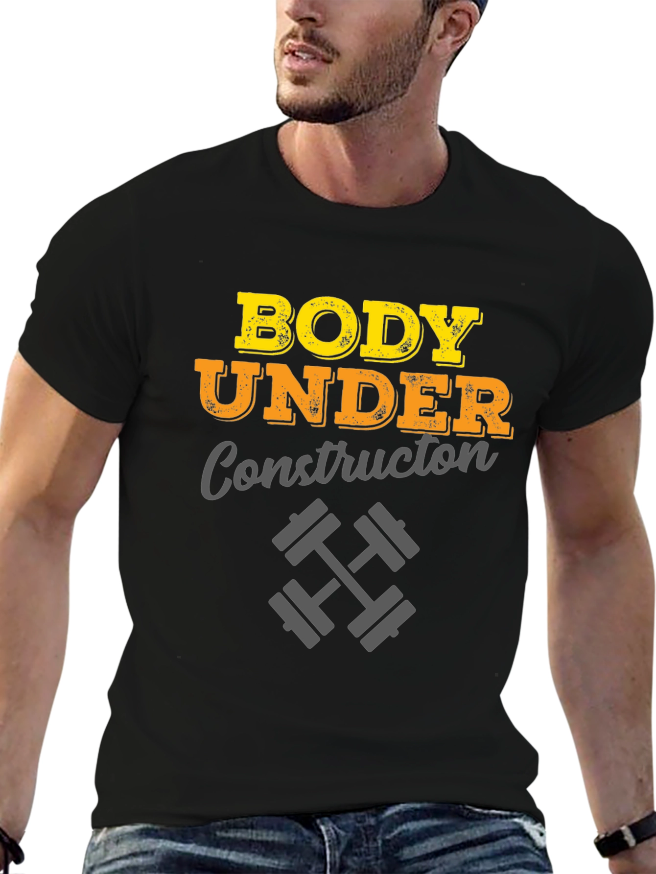 Body Under Construction Mens T-Shirt