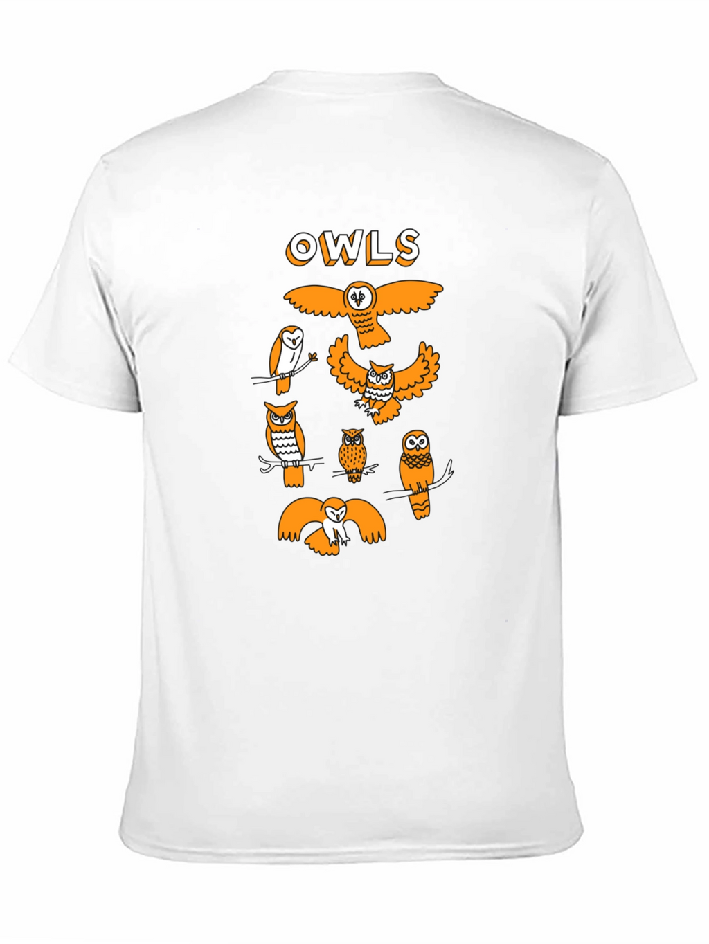 Fun Owls Graphic Tee - Black Cotton T-Shirt
