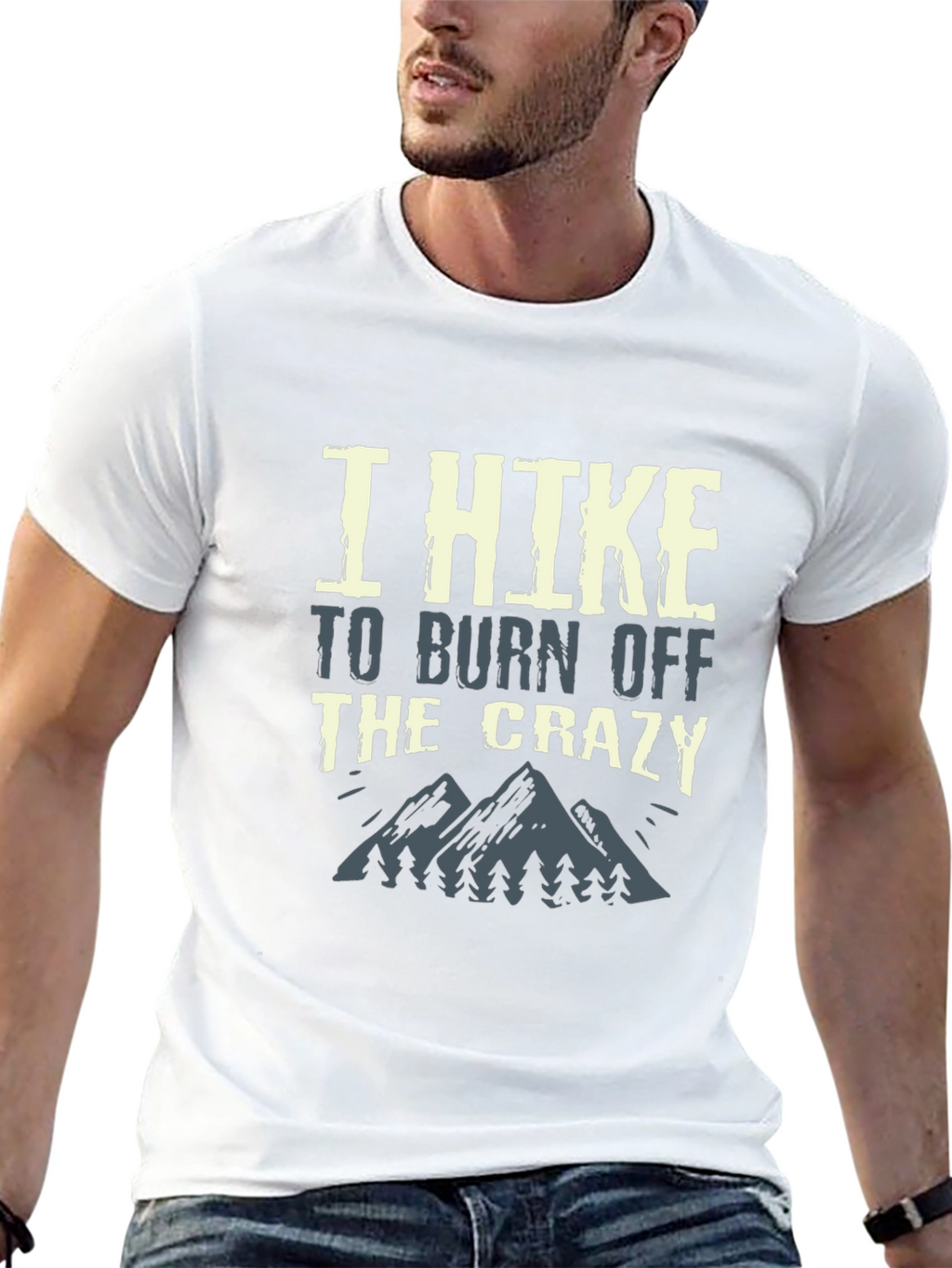 I Hike To Burn Off The Crazy Graphic Tee