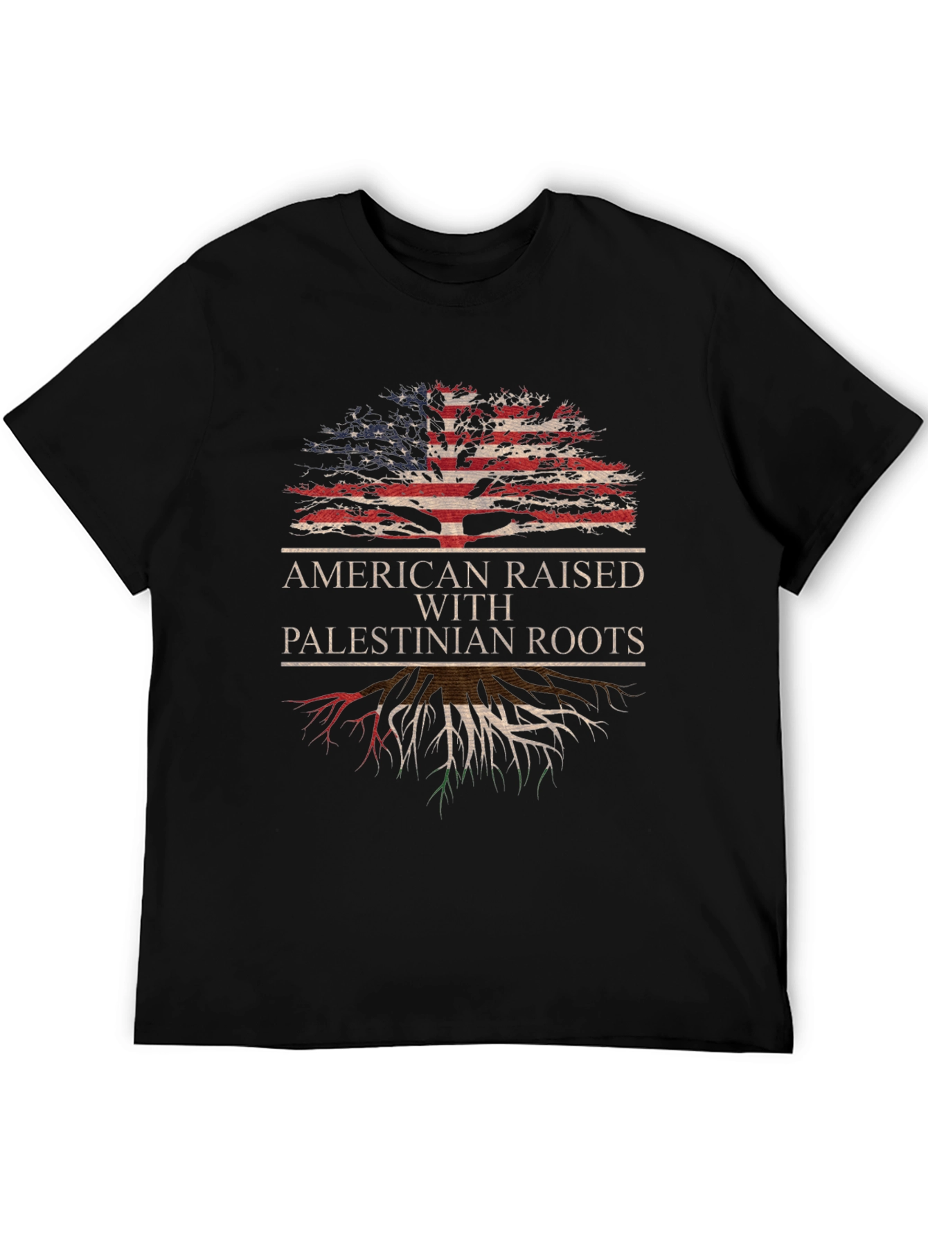 American Raised with Palestinian Roots T-Shirt