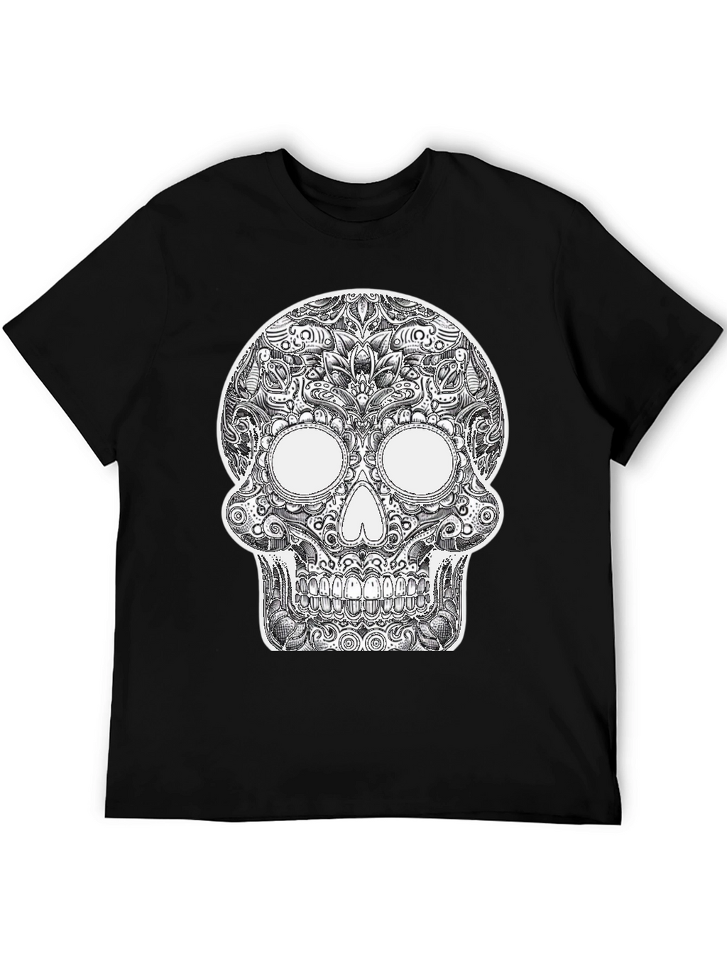 Sugar Skull Graphic Black T-Shirt