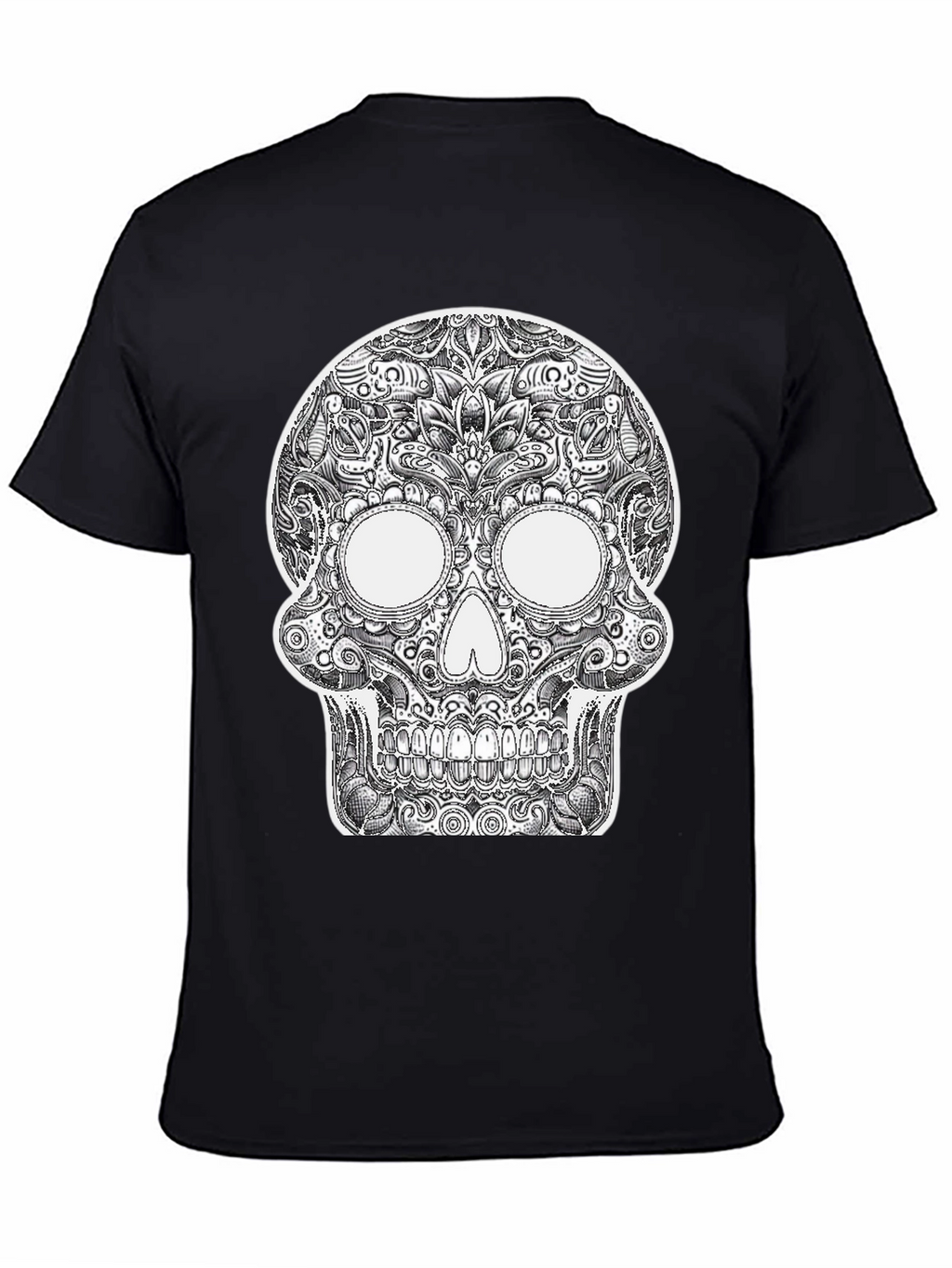 Sugar Skull Graphic Black T-Shirt