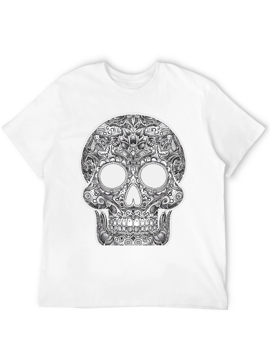 Sugar Skull Graphic Black T-Shirt