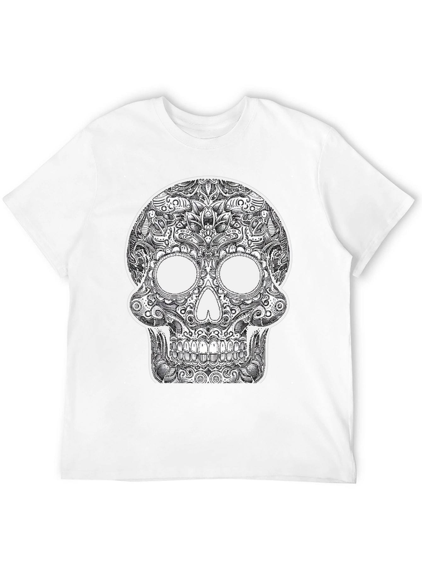 Sugar Skull Graphic Black T-Shirt