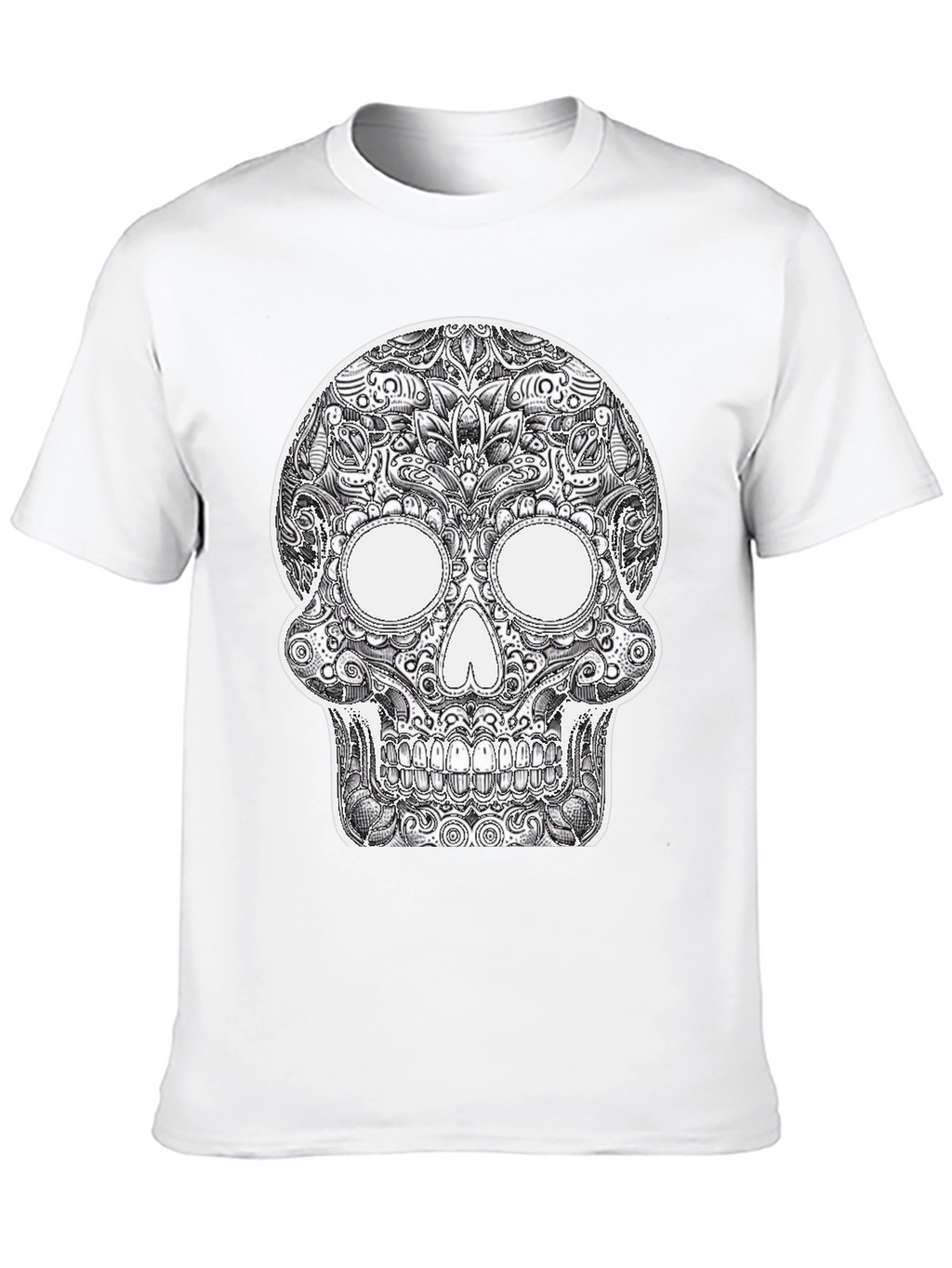 Sugar Skull Graphic Black T-Shirt