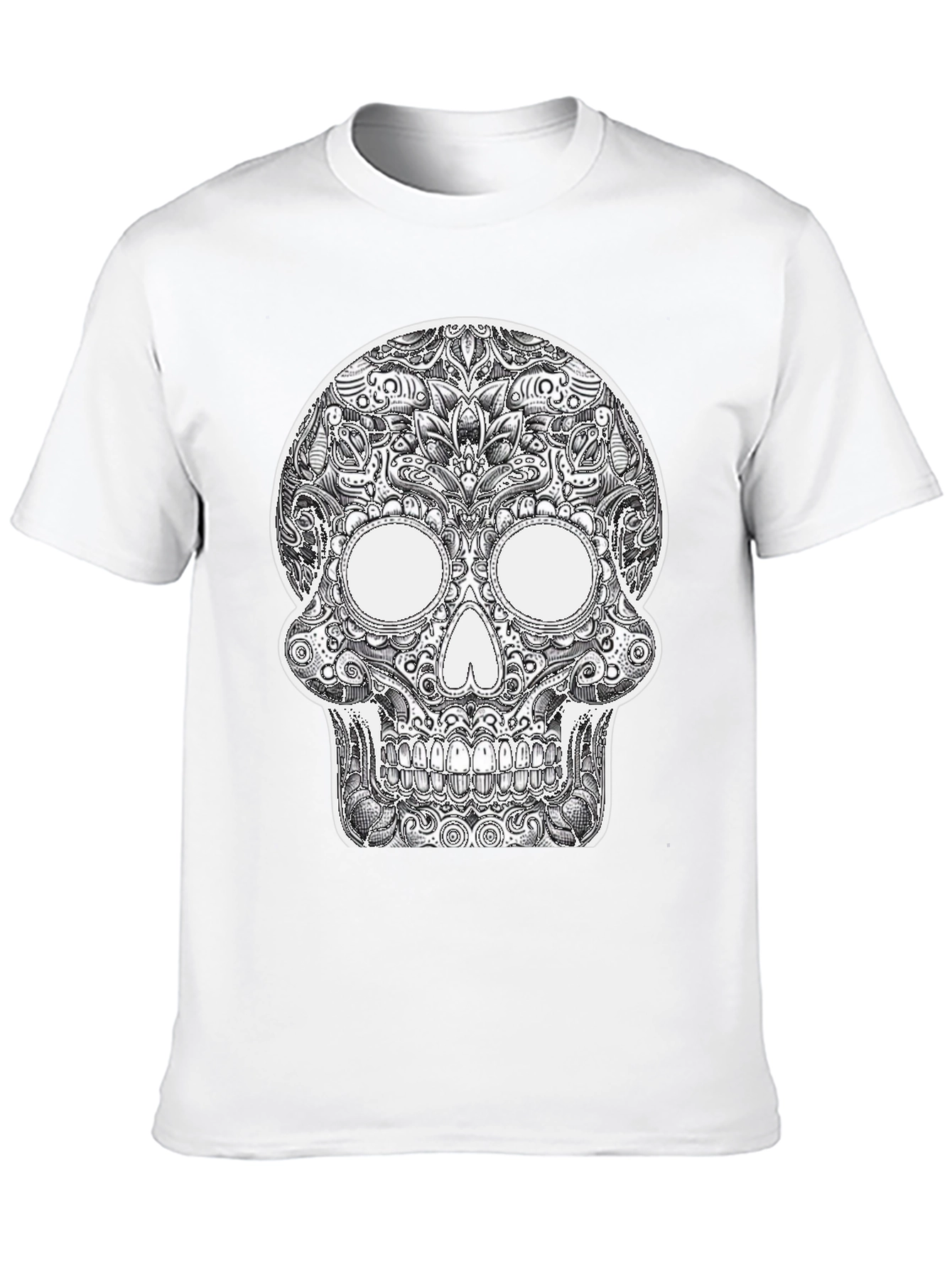 Sugar Skull Graphic Black T-Shirt