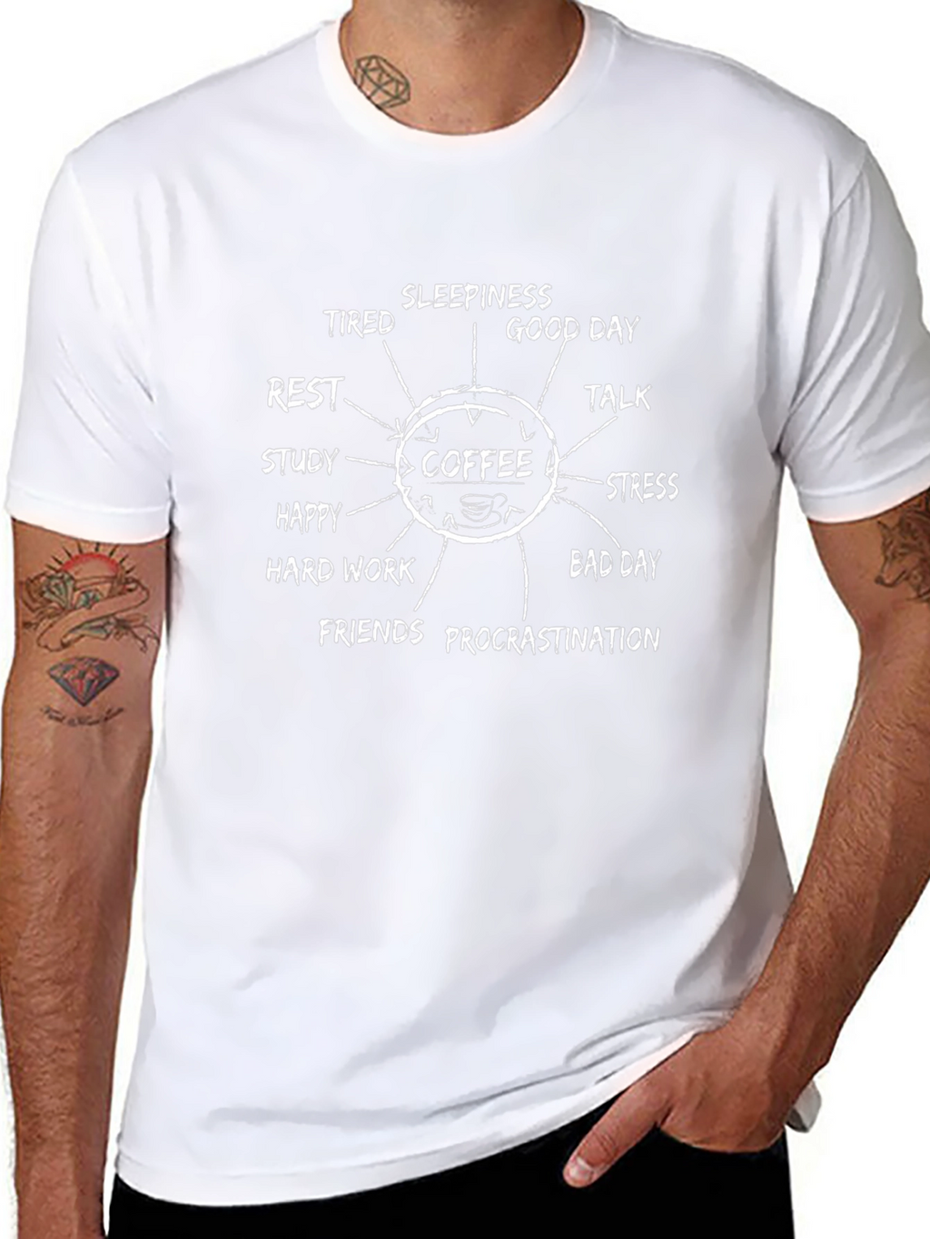 Coffee Mood T-Shirt - Black Graphic Tee