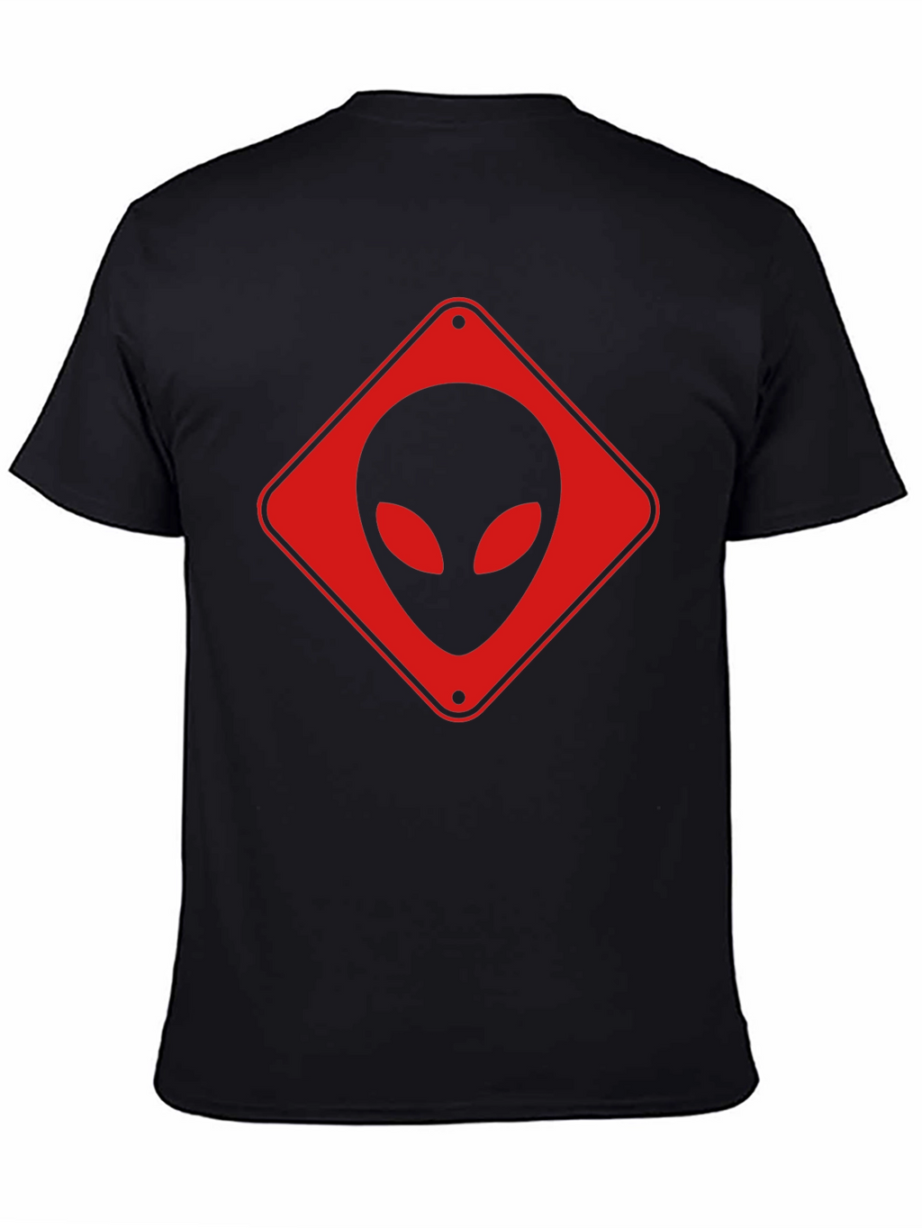 Alien Crossing Black T-Shirt