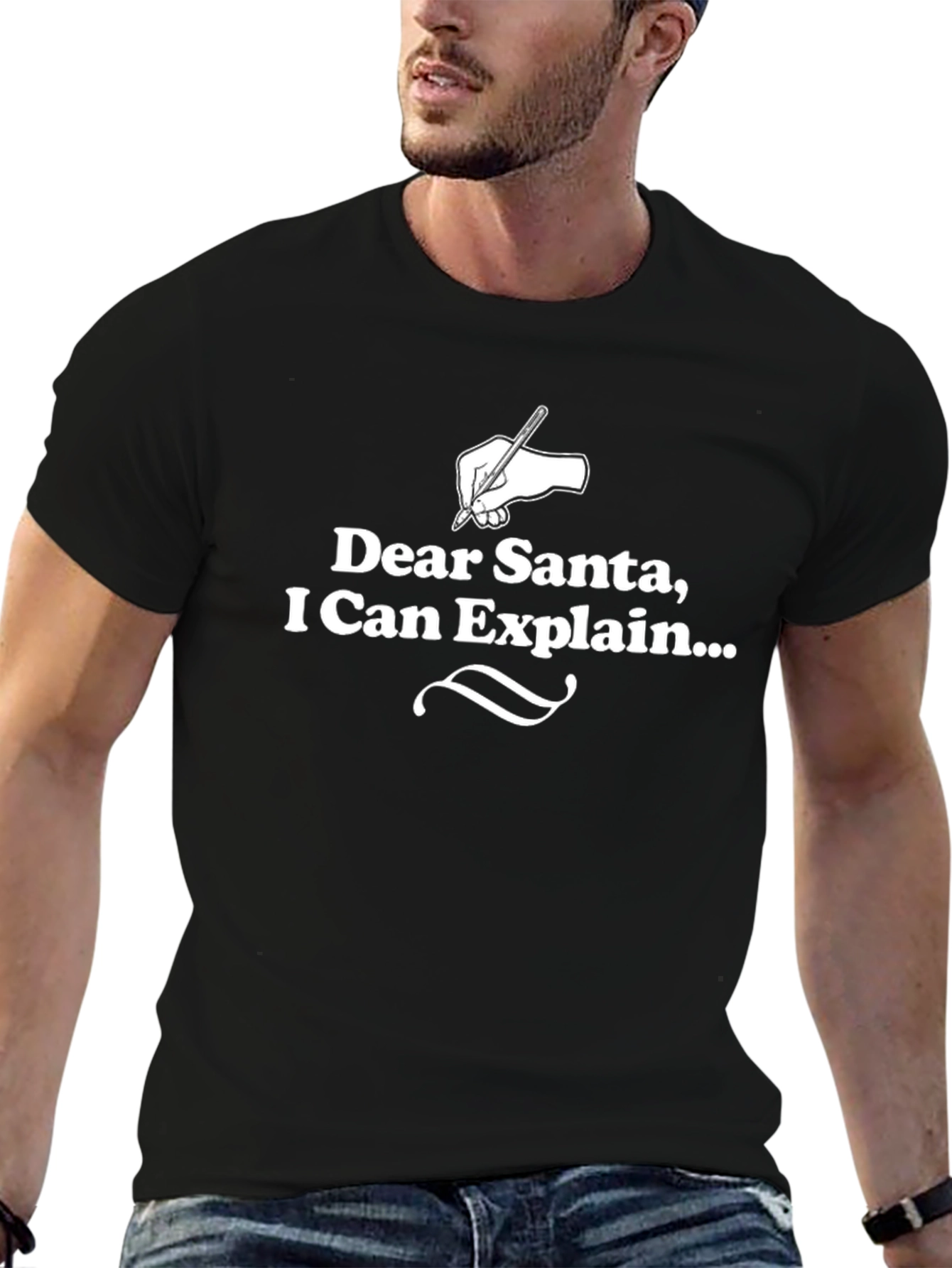Dear Santa Funny T-Shirt - Can Explain Xmas Gift