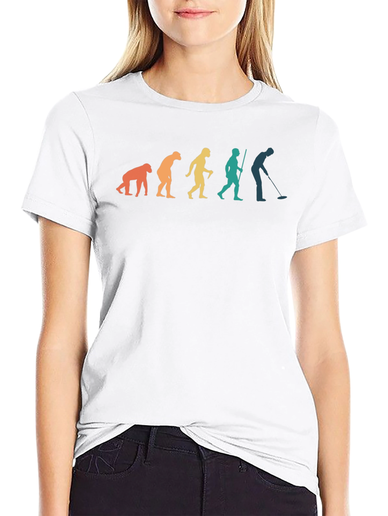 Evolution of Treasure Hunter T-Shirt - Metal Detecting Tee