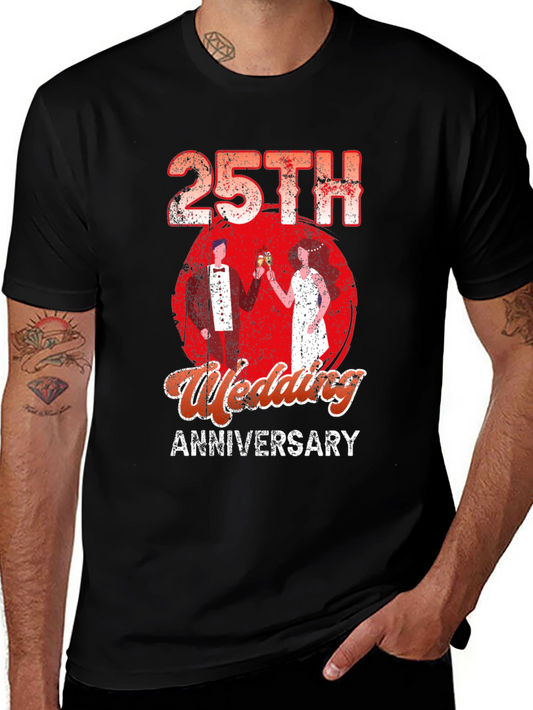 25th Wedding Anniversary Graphic T-Shirt
