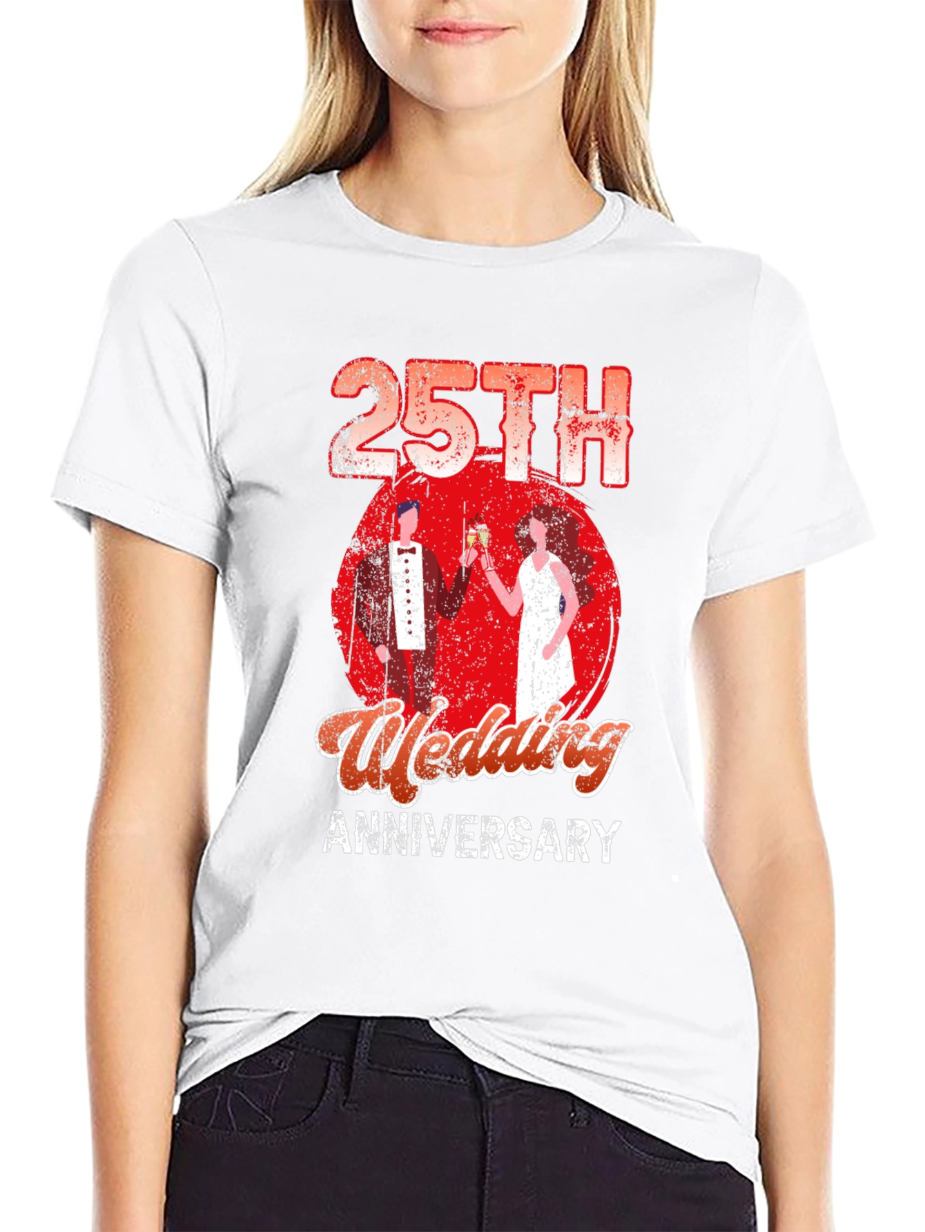 25th Wedding Anniversary Graphic T-Shirt