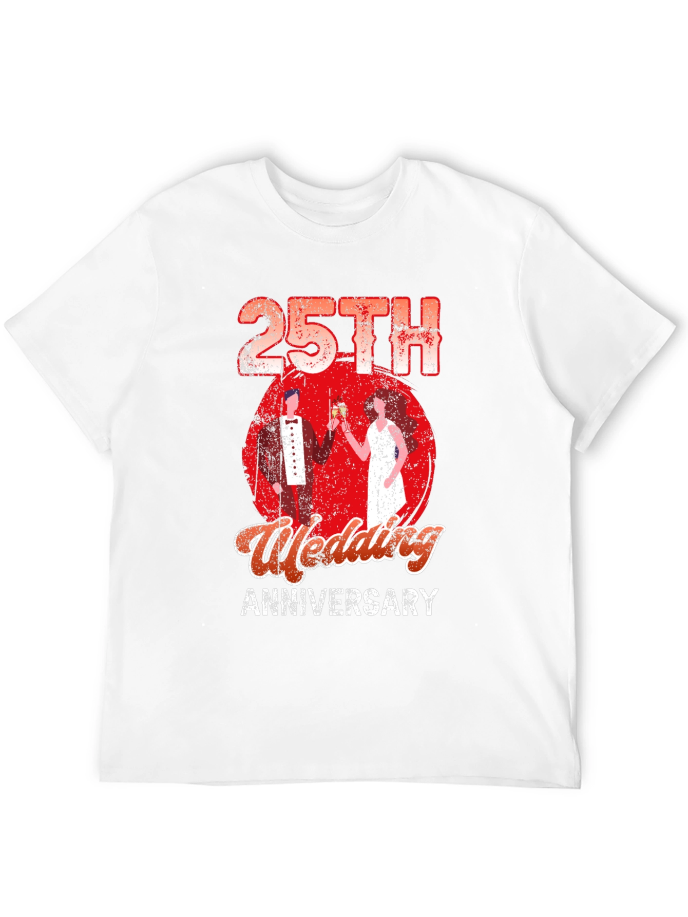 25th Wedding Anniversary Graphic T-Shirt