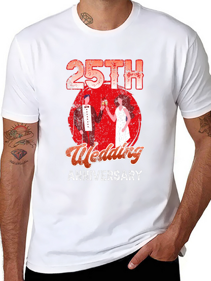 25th Wedding Anniversary Graphic T-Shirt