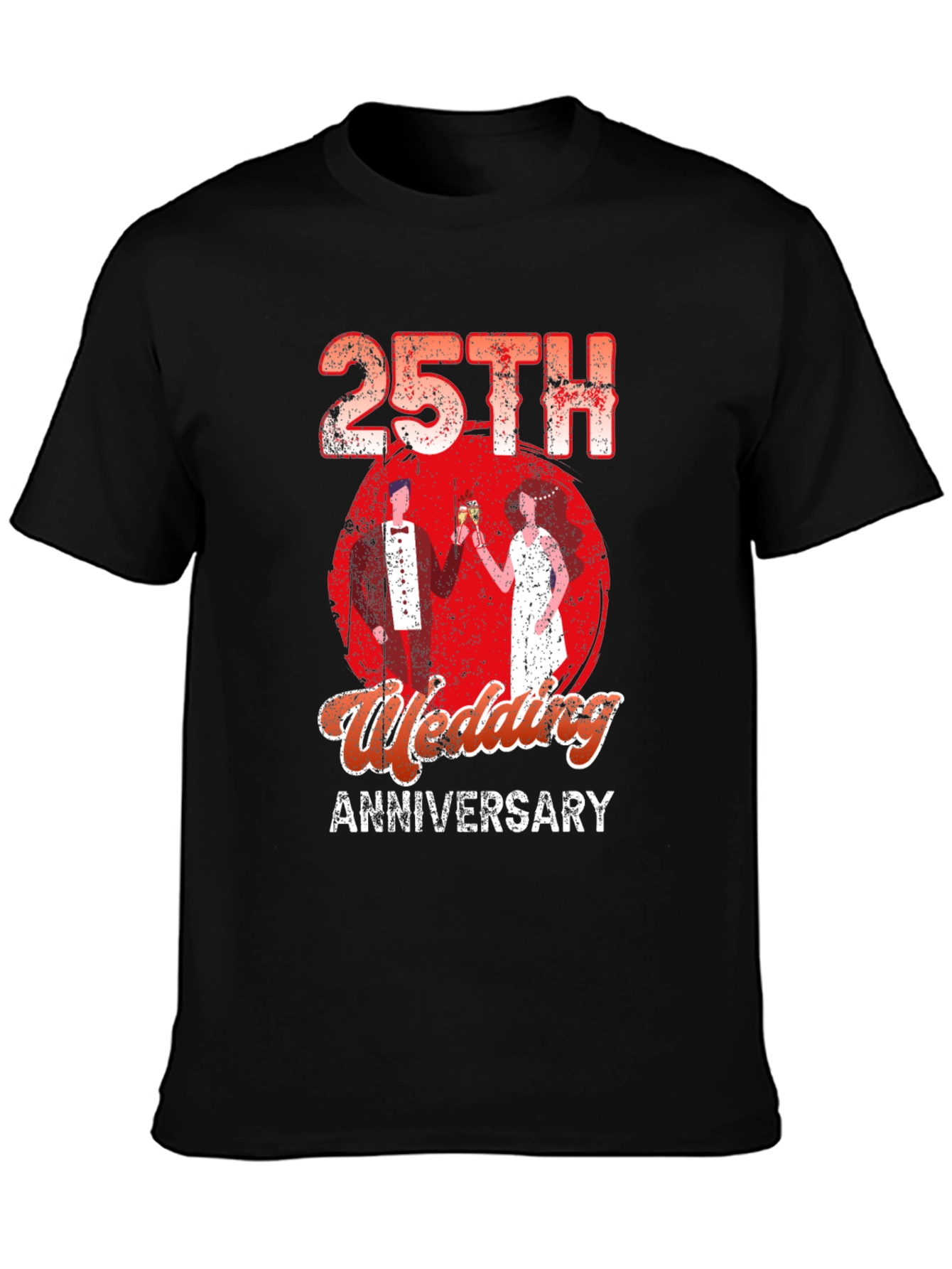 25th Wedding Anniversary Graphic T-Shirt