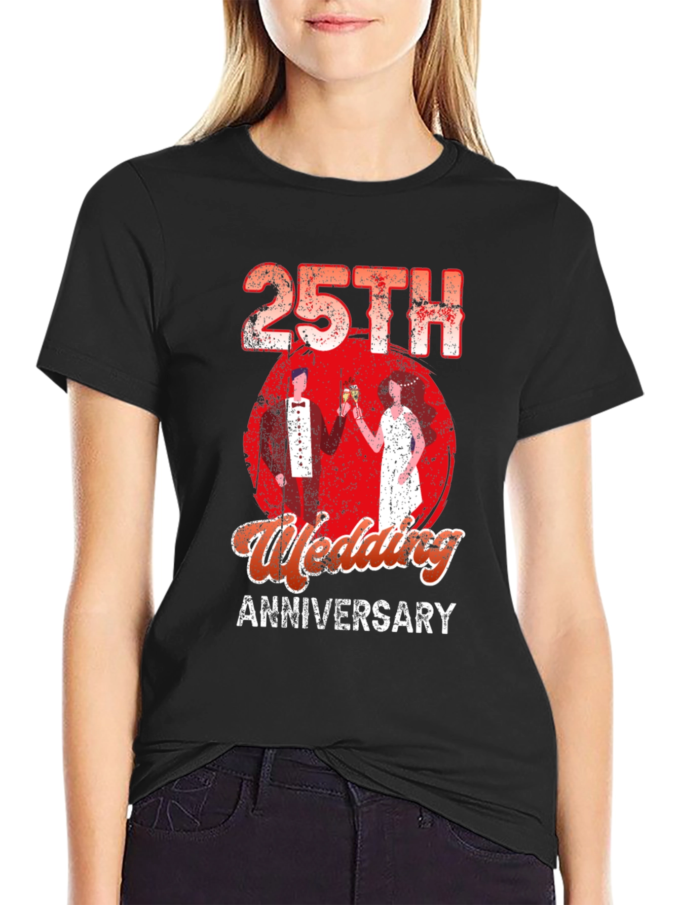 25th Wedding Anniversary Graphic T-Shirt