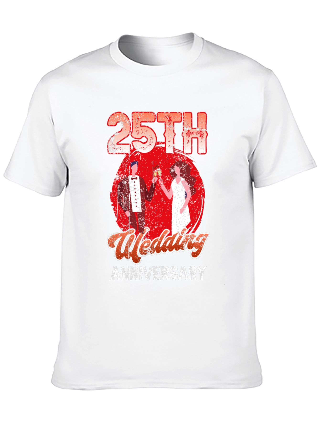 25th Wedding Anniversary Graphic T-Shirt
