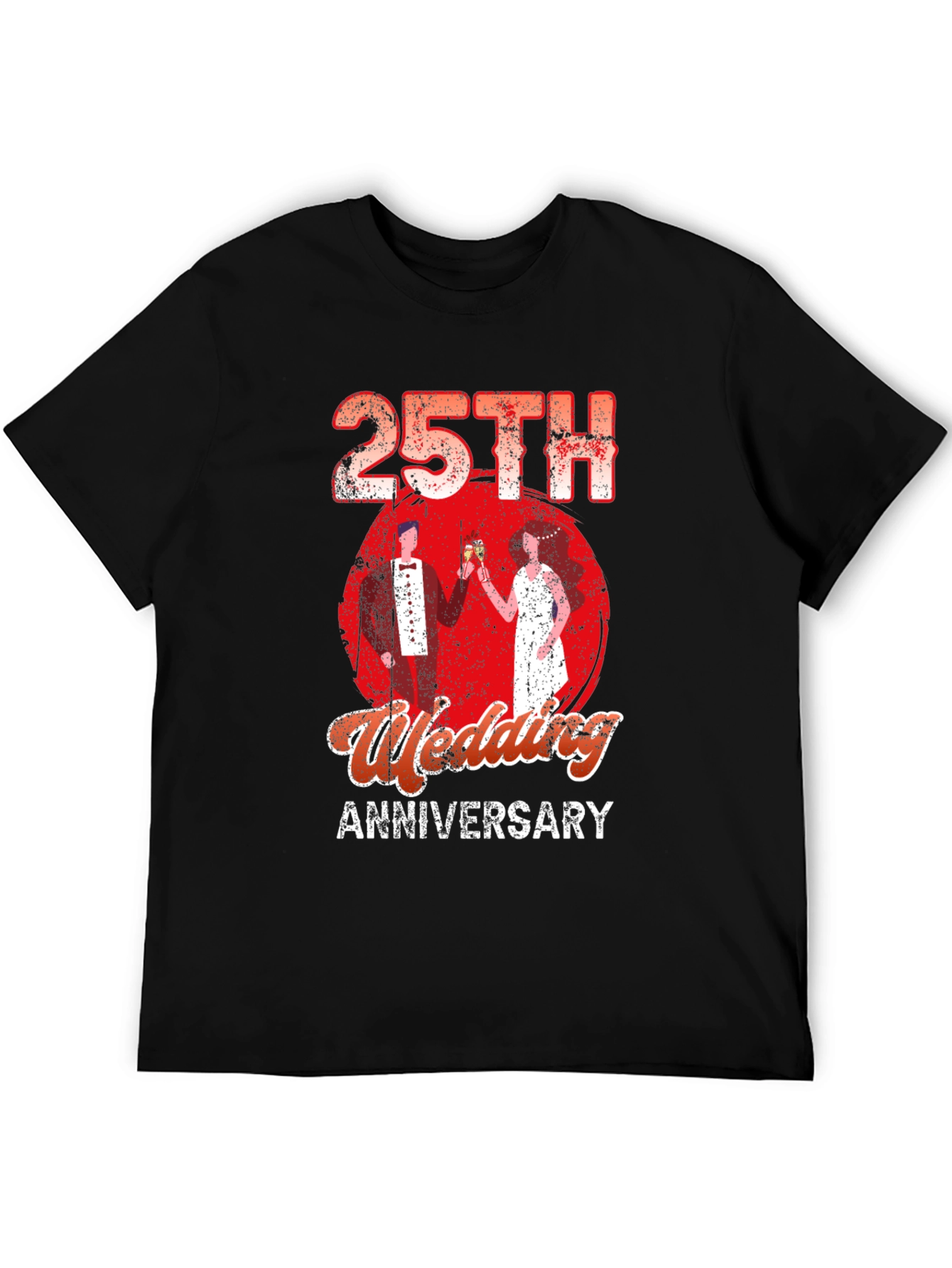25th Wedding Anniversary Graphic T-Shirt