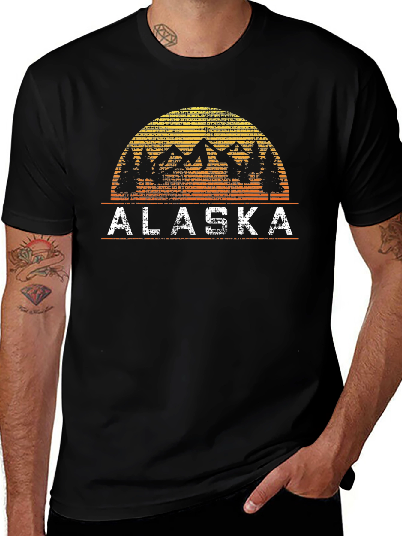 Alaska Vintage T-Shirt - Mountain Graphic Tee